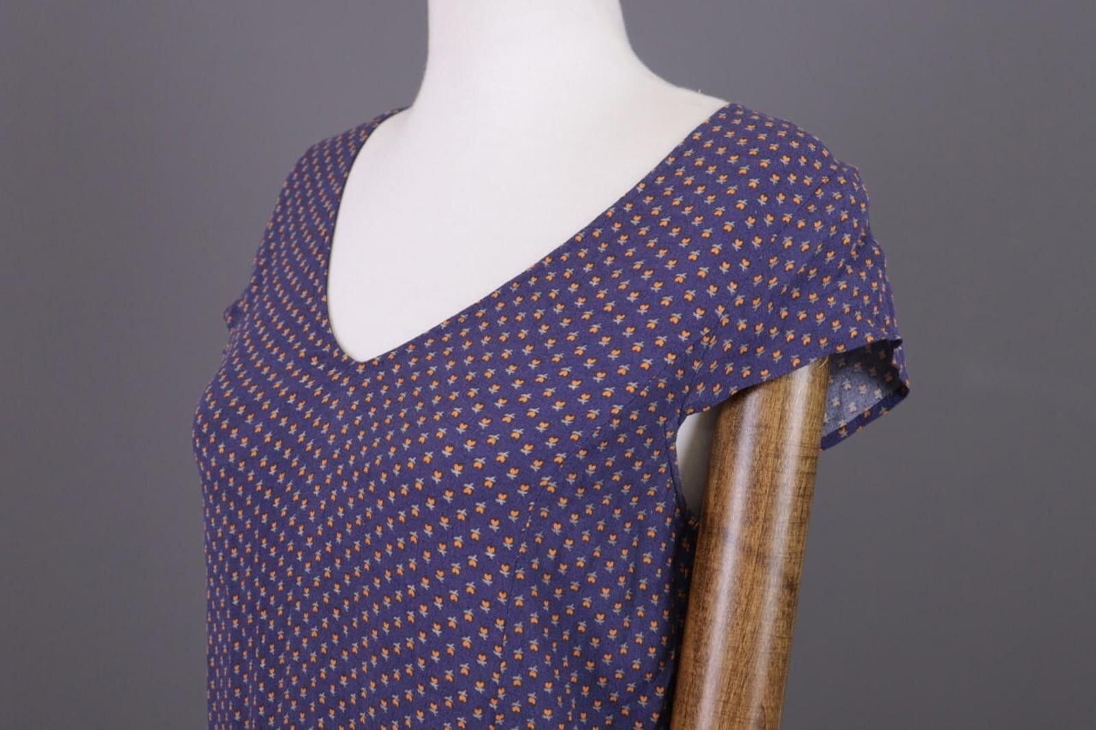 Wilkes Bashford Ladies BA&SH Purple Floral Lagenlook Mini Dress Sz 0 Size XS / US 0-2 / IT 36-38 - 8 Thumbnail