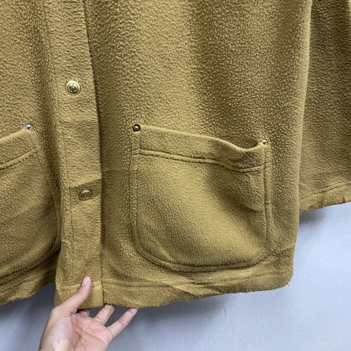 Gucci VINTAGE‼️Gucci Mustard Fleece Overshirt Jacket Size US S / EU 44-46 / 1 - 8 Thumbnail