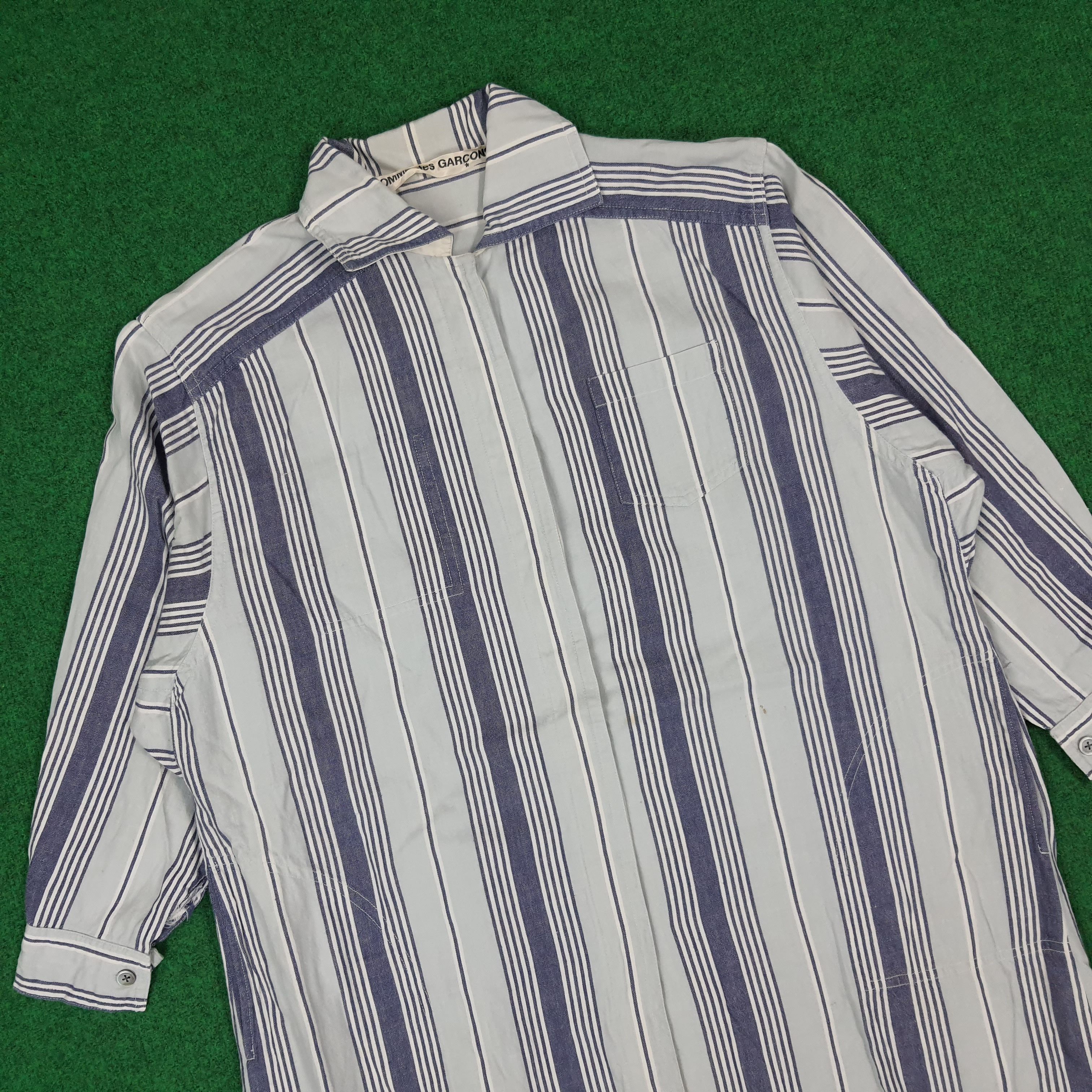 Comme des Garcons Vintage Comme Des Garcons 90s Striped Shirt Dress C268N5 Size M / US 6-8 / IT 42-44 - 2 Thumbnail
