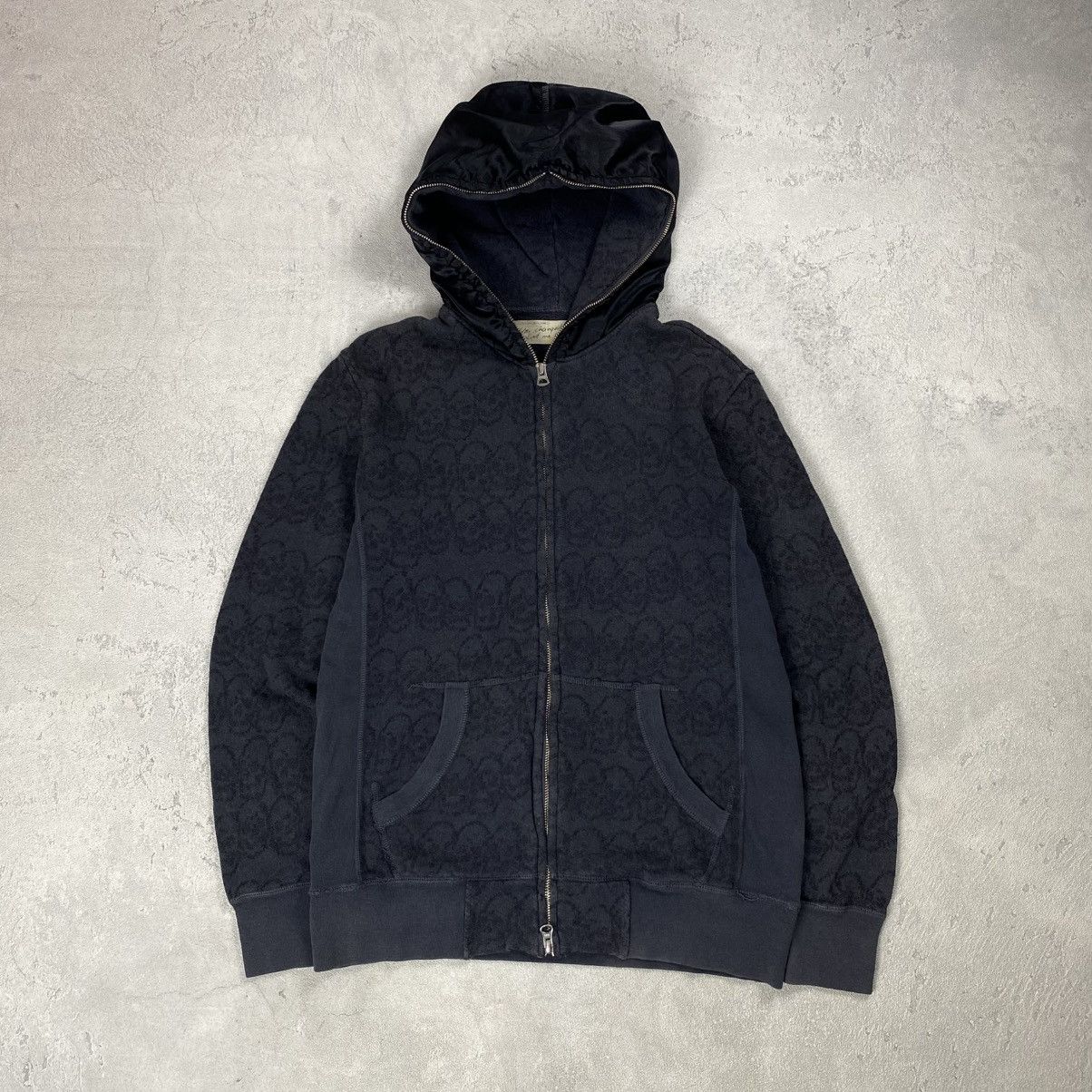 14th Addiction Japanese Heritage Stone Skull Pattern Zip Hoodie Sweatshirt Size US M / EU 48-50 / 2 - 1 Thumbnail