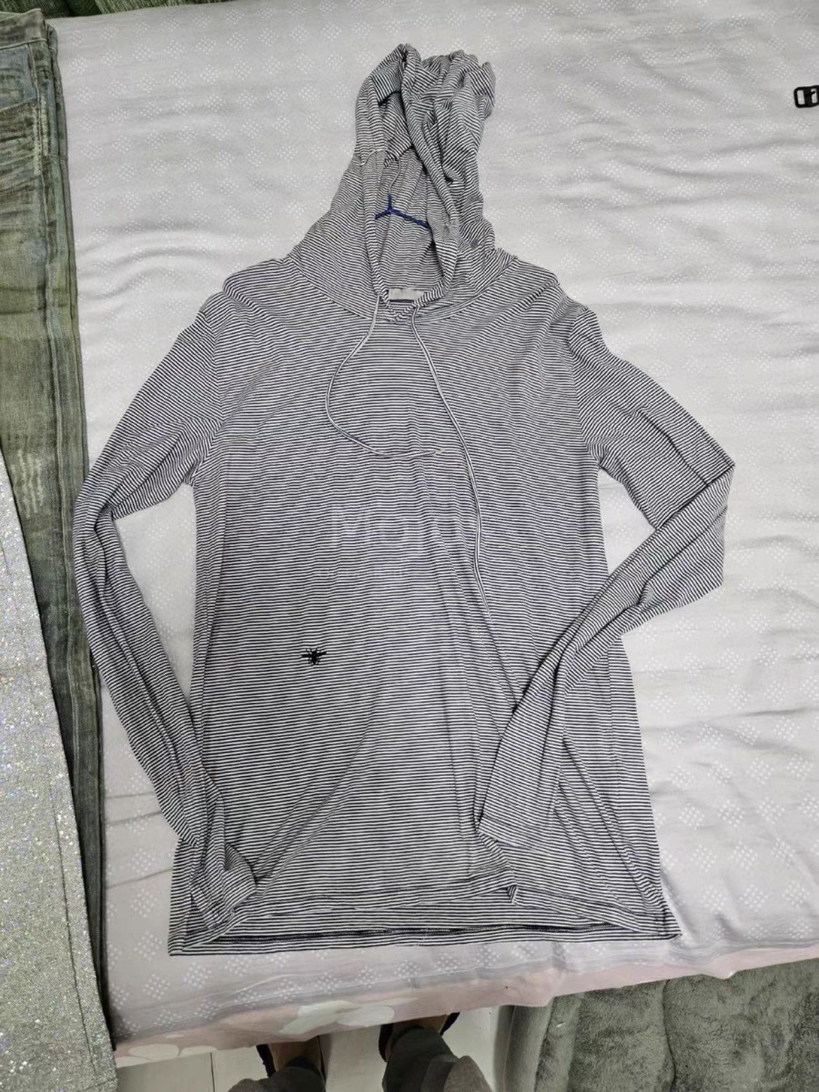 Dior Dior Homme Bee Stitches Stripe Hoodie-2508 Size US XL / EU 56 / 4 - 2 Thumbnail