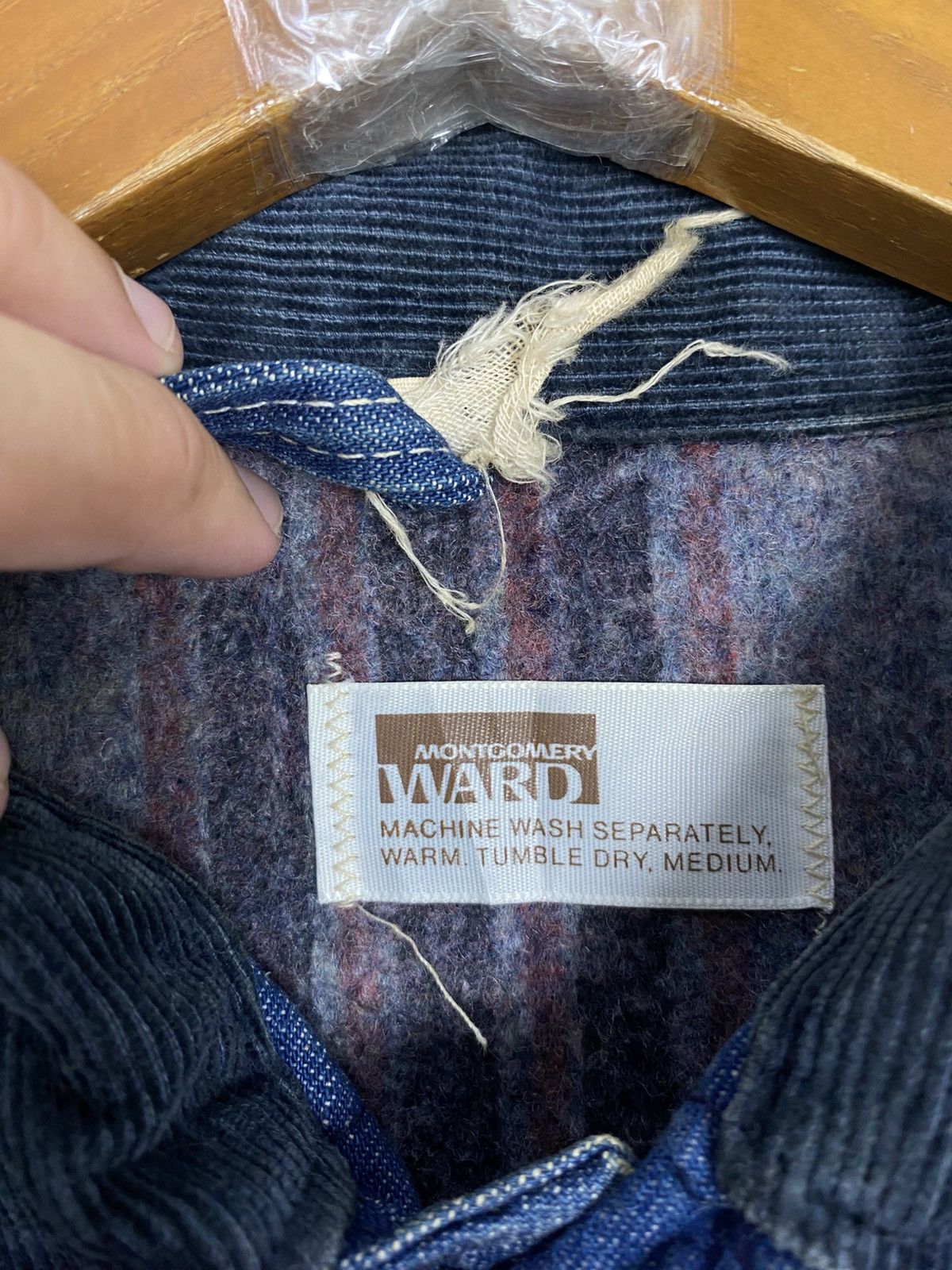 Original Montgomery Rare‼️ Vintage Montgomery Ward Chore Denim Jacket Size US M / EU 48-50 / 2 - 7 Thumbnail