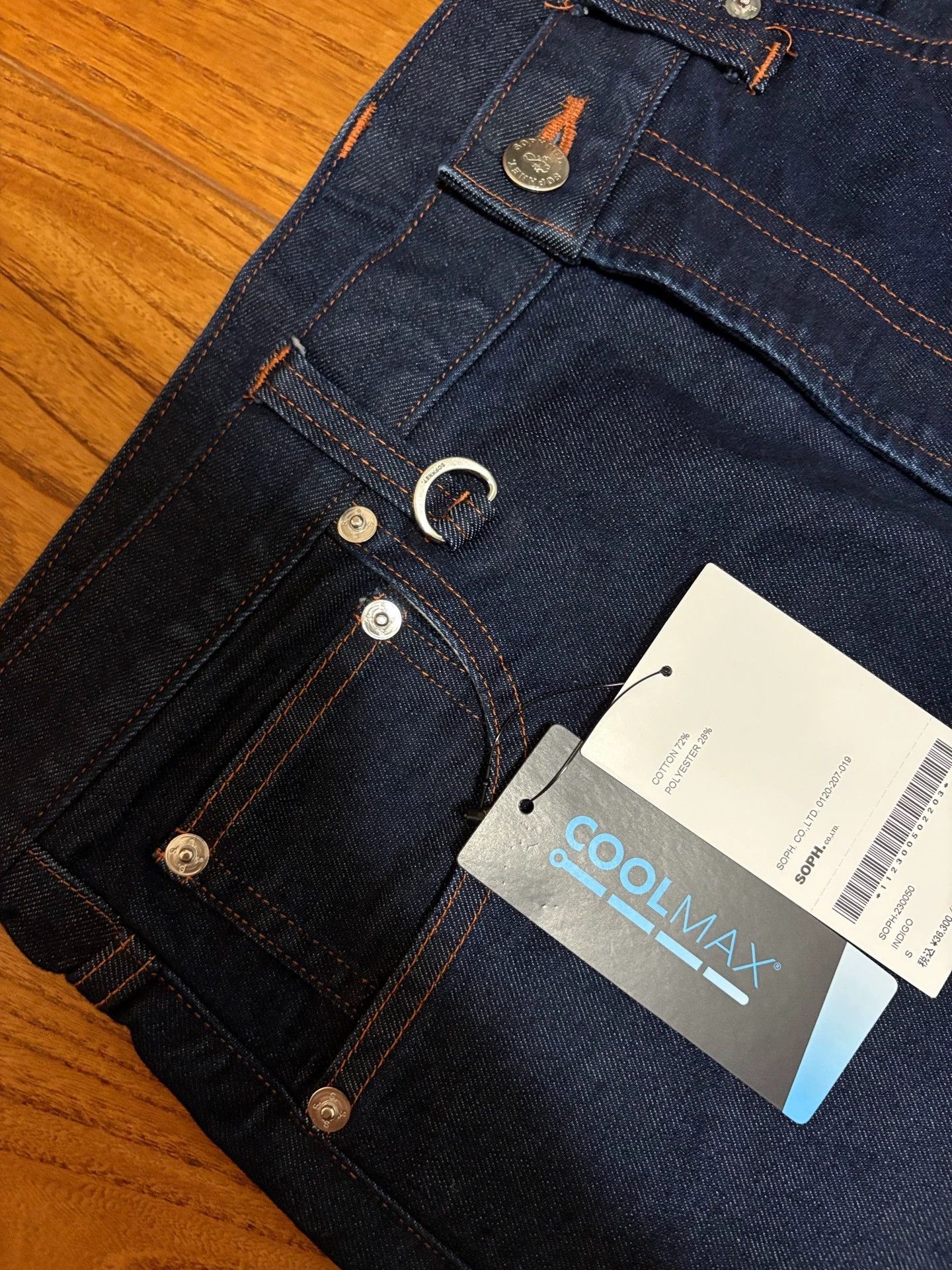 Sophnet. Sophnet. ONE WASHED HEM INDIGO Zip Hem Raw Jeans S Size US 29 - 4 Thumbnail