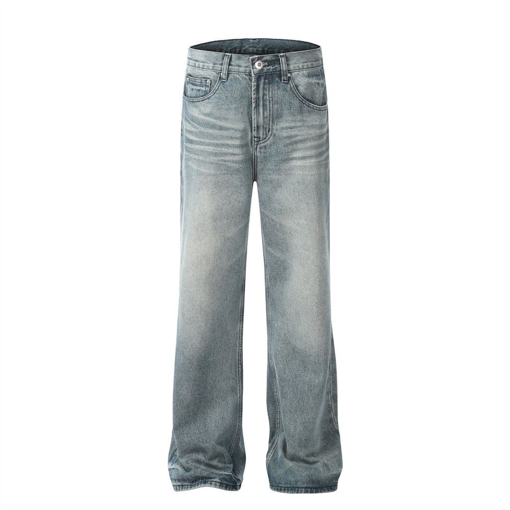 Japanese Brand × Vintage American men's washed straight loose flared jeans Size US 32 / EU 48 - 1 Thumbnail