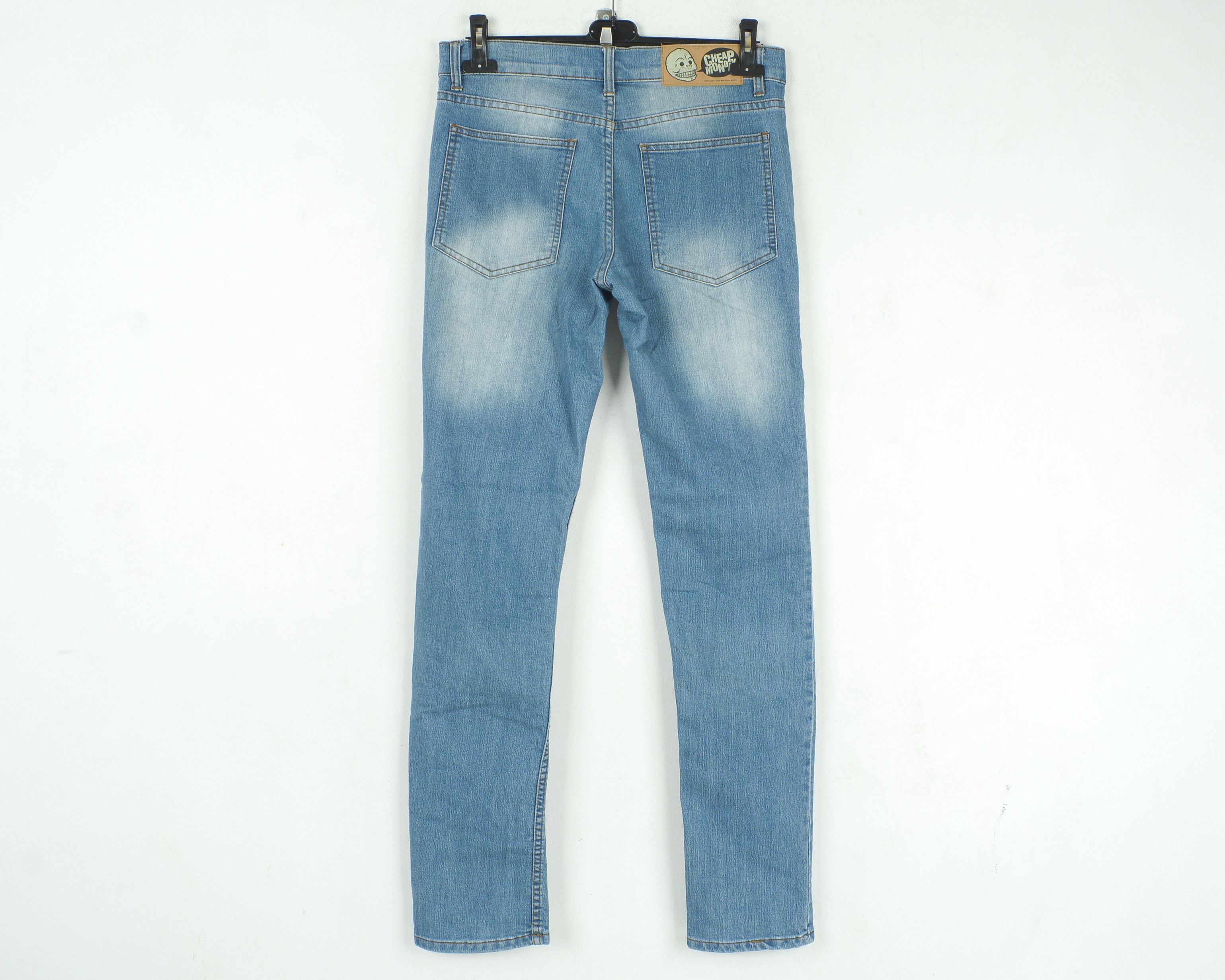 Cheap Monday Tight Upper Mid Blue W31 L34 Slim Skinny Jeans Denim Pants Size US 31 - 3 Thumbnail