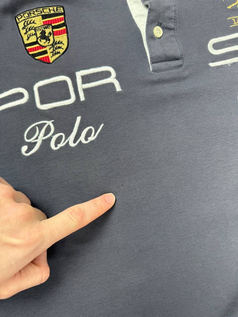 La Martina Vintage La Martina Porshe Polo Shirt Racing Men 3XL Gray Size US XXL / EU 58 / 5 - 3 Thumbnail