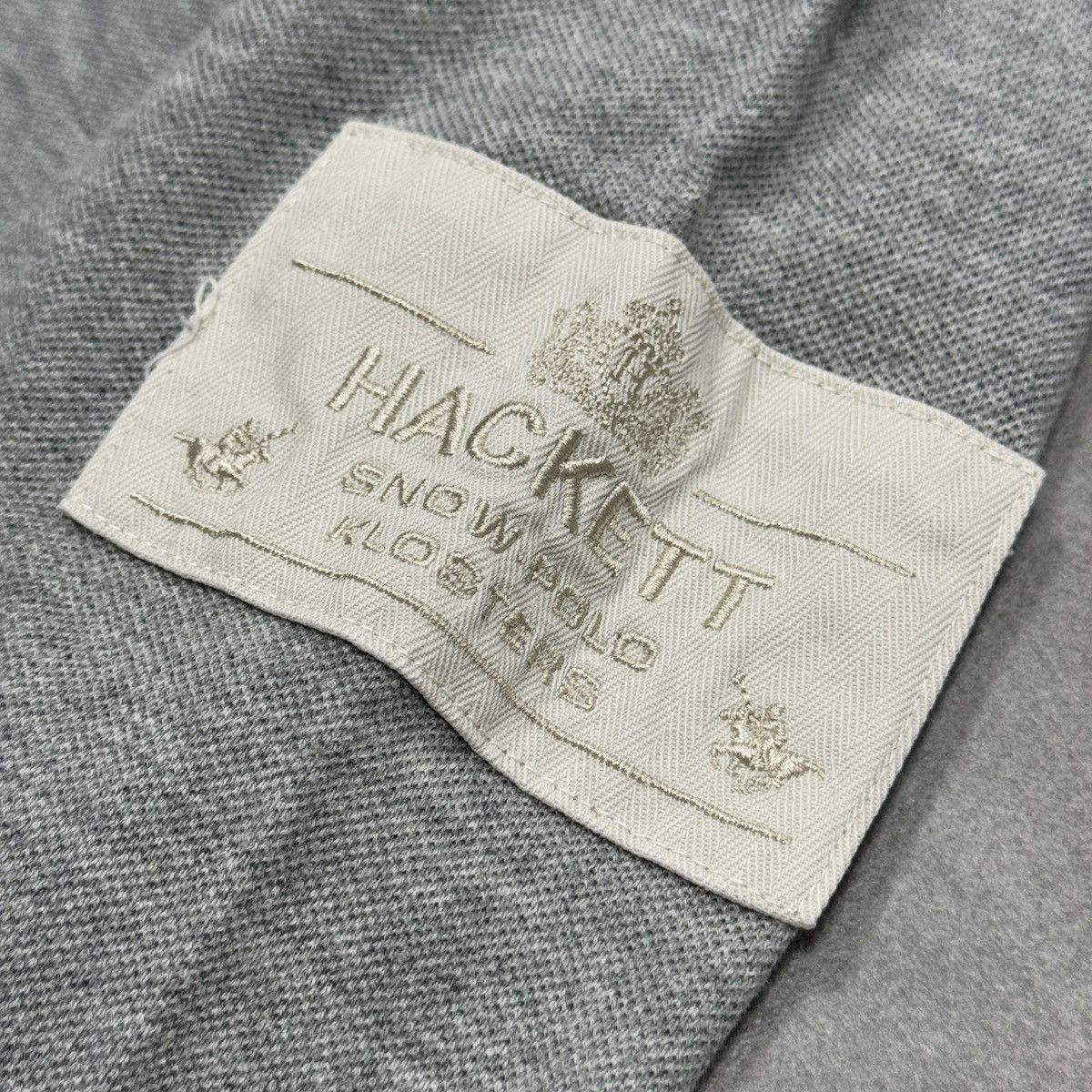 Hackett Hackett London Tailored Fit Embroidered Logo Snow Polo Shirt Size US M / EU 48-50 / 2 - 8 Thumbnail