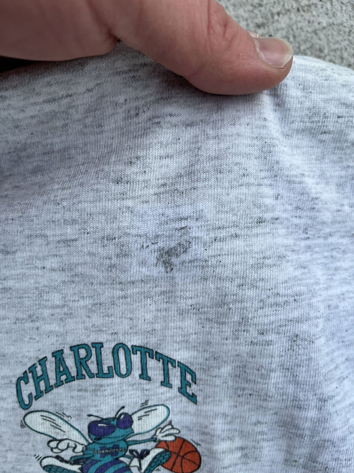 NBA × Salem Sportswear × Vintage Super Rare 90s Charlotte Hornets tee Size US XL / EU 56 / 4 - 7 Thumbnail