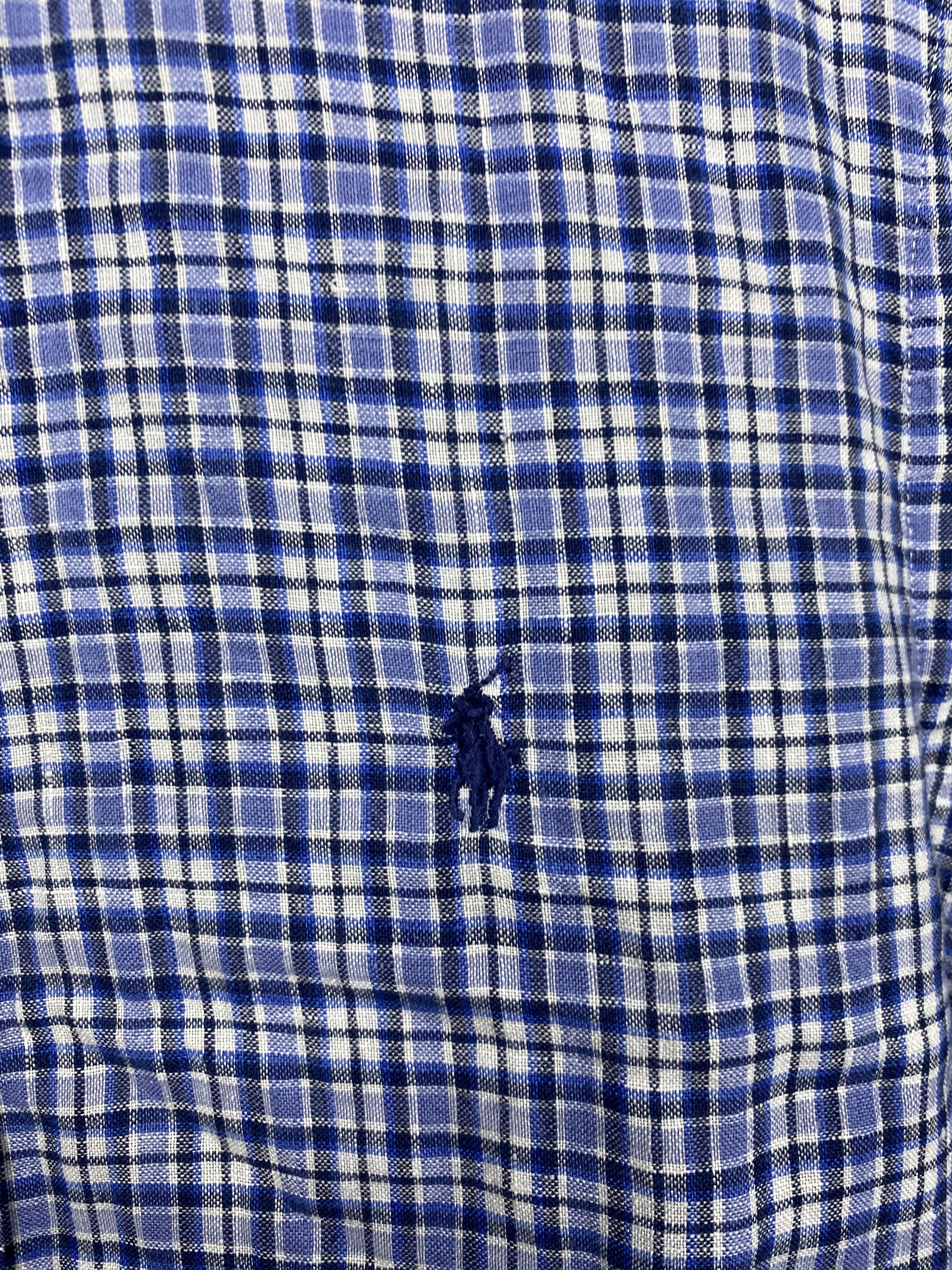 Polo Ralph Lauren × Ralph Lauren × Vintage Polo Ralph Lauren Mens LINEN Long Sleeve Shirt Y2K Size US S / EU 44-46 / 1 - 3 Thumbnail