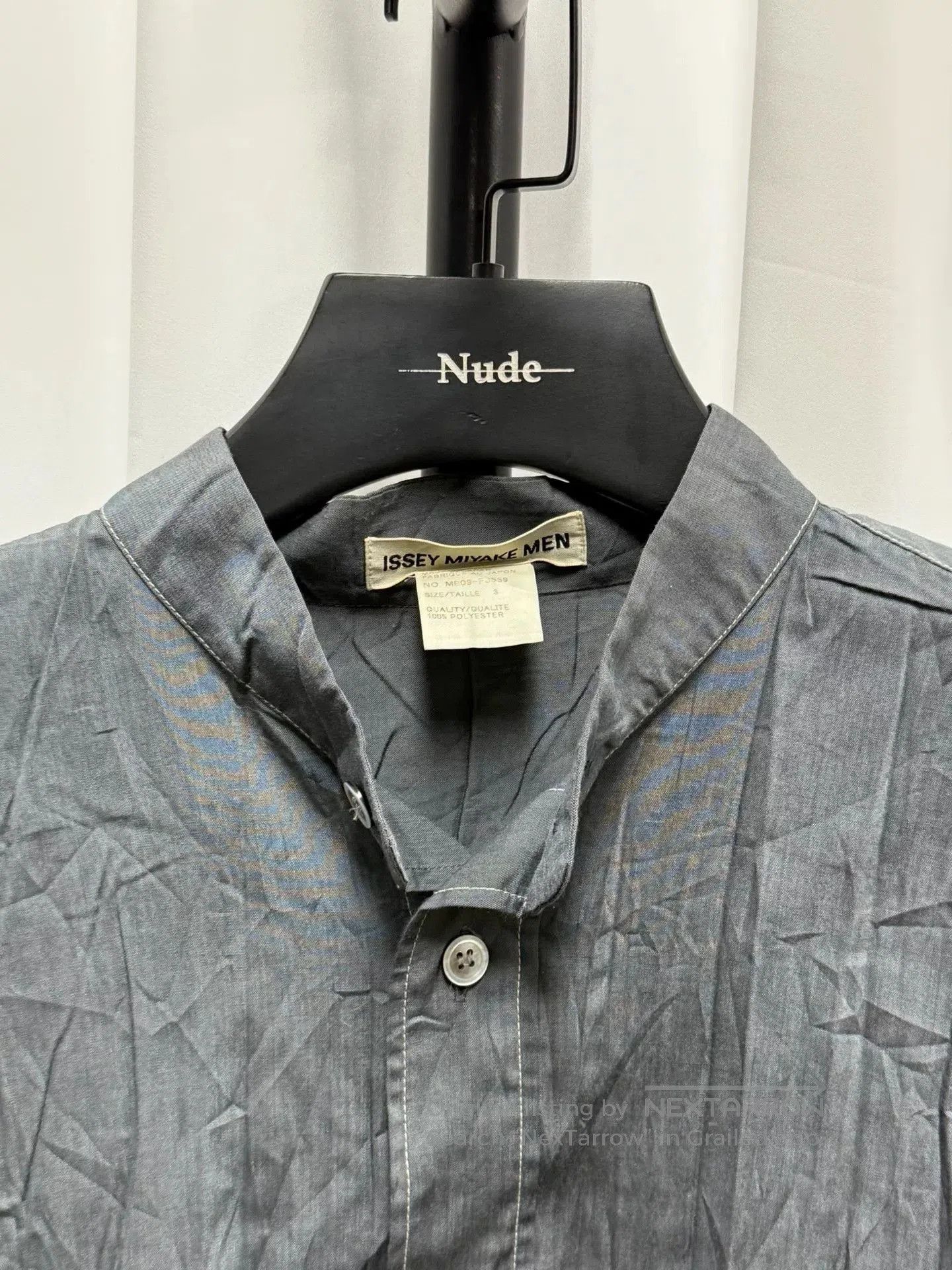Issey Miyake Issey Miyake Striped Pleated Shirt. Size US M / EU 48-50 / 2 - 5 Thumbnail