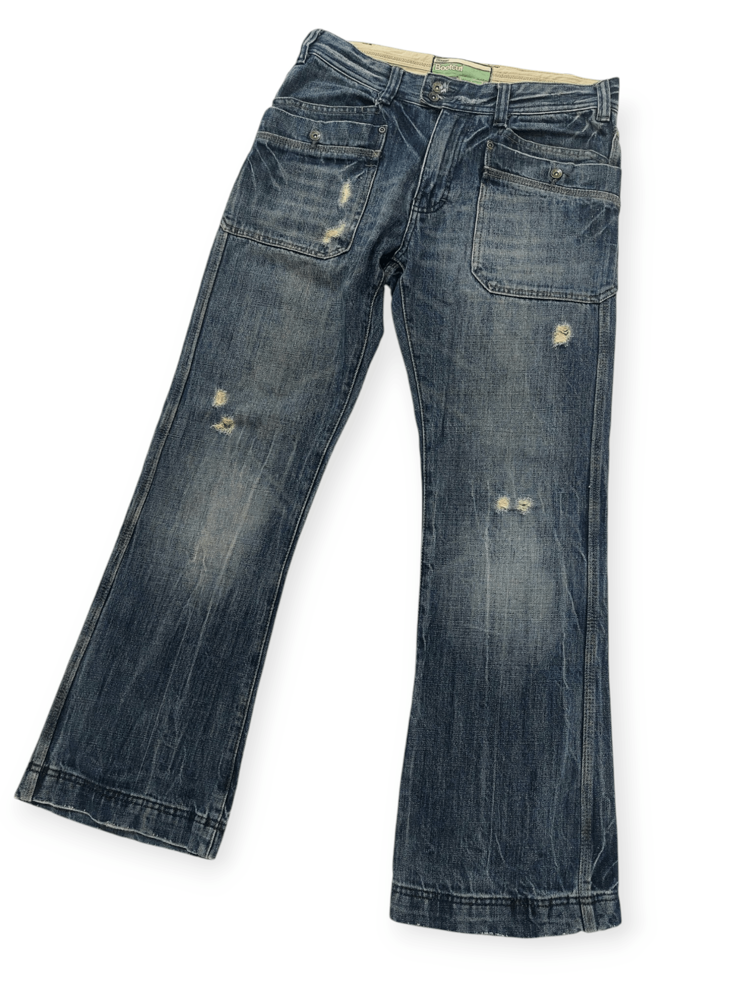 Designer Flare Big Pocket Baggy Denim Size US 30 / EU 46 - 2 Thumbnail