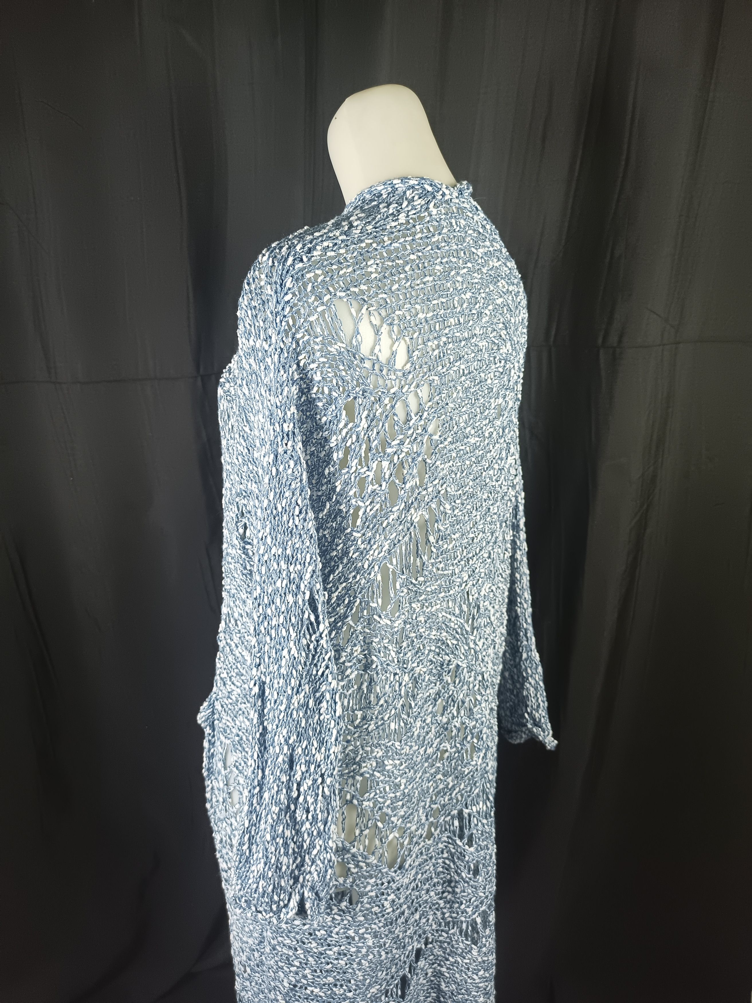 Other A.P Design Fashion Distressed Tassel Cable Knit Cardigan Size L / US 10 / IT 46 - 13 Thumbnail