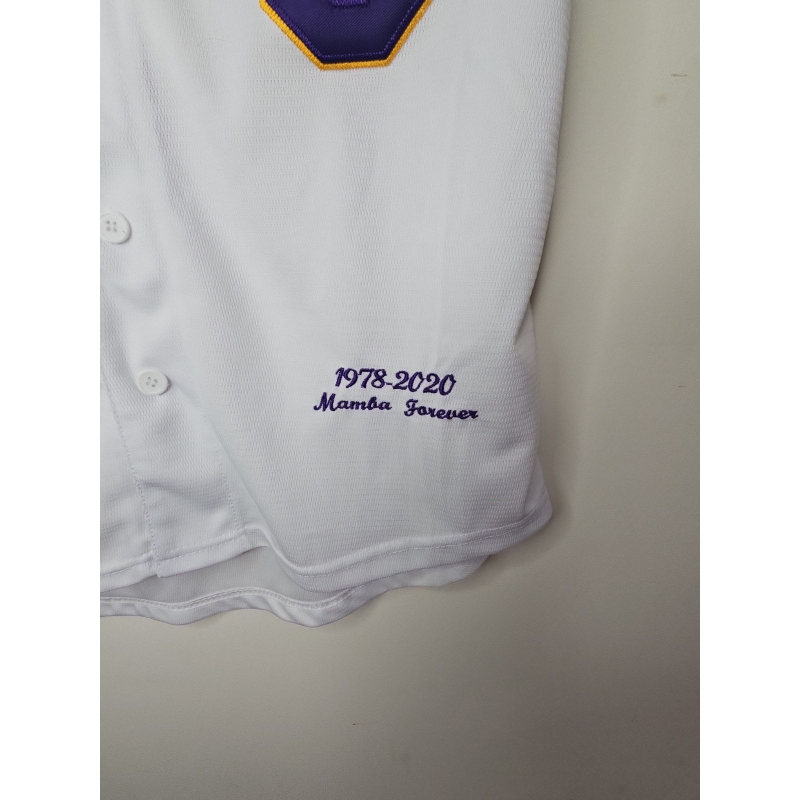 NBA KOBE BRYANT Custom Baseball MAMBA Forever Jersey Size Small Size US S / EU 44-46 / 1 - 3 Thumbnail