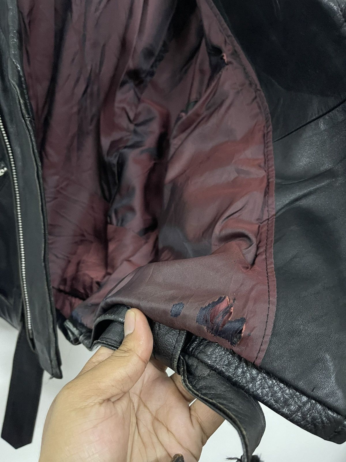 Japanese Brand × Vintage LEAD TOKYO JAPAN SPECIALWEAR DOUBLE COLLAR LEATHER JACKET Size M / US 6-8 / IT 42-44 - 10 Thumbnail