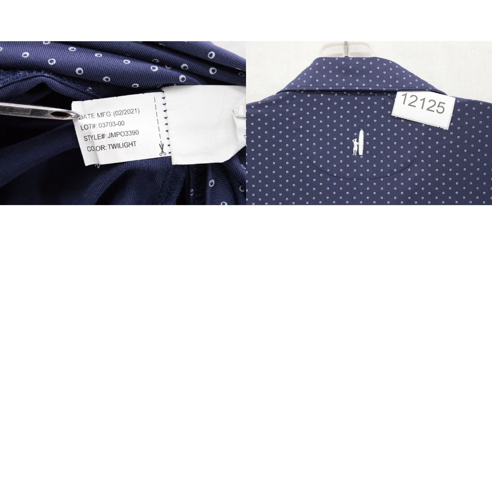 johnnie-O VINTAGE Johnnie-O Polo Shirt Men's Blue Polka Dots Embroidered Logo Stretch Shirt Golf Polo Shirt Mens Blue Polka Dots Embroidered Logo Stretch Size US M / EU 48-50 / 2 - 8 Thumbnail