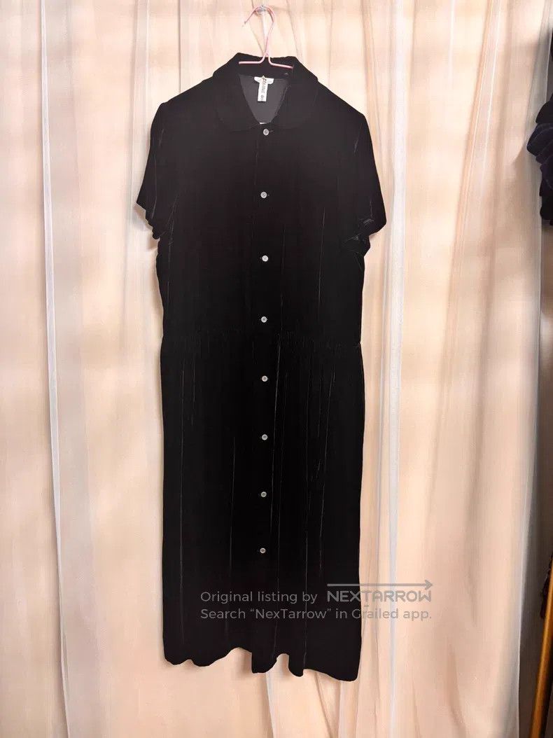 Comme des Garcons Black Velvet Dress