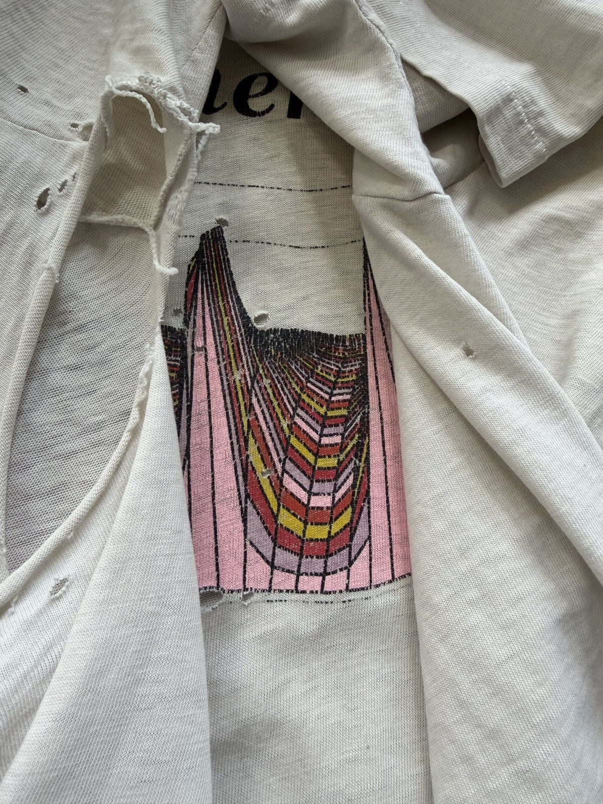 Vintage Vintage 90s Thrashed Faded Mathematica Erd Grunge Band Tee Size US M / EU 48-50 / 2 - 8 Thumbnail