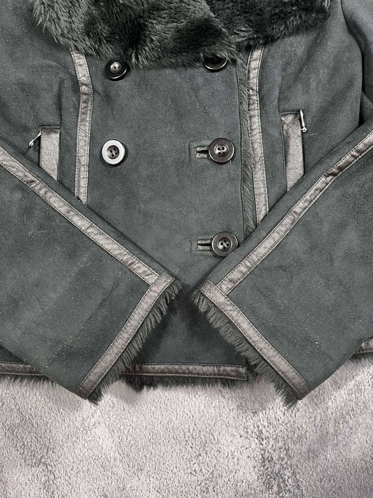 Vintage Vintage Y2K fur faux sheepskin coat 00s style M Size M / US 6-8 / IT 42-44 - 6 Thumbnail