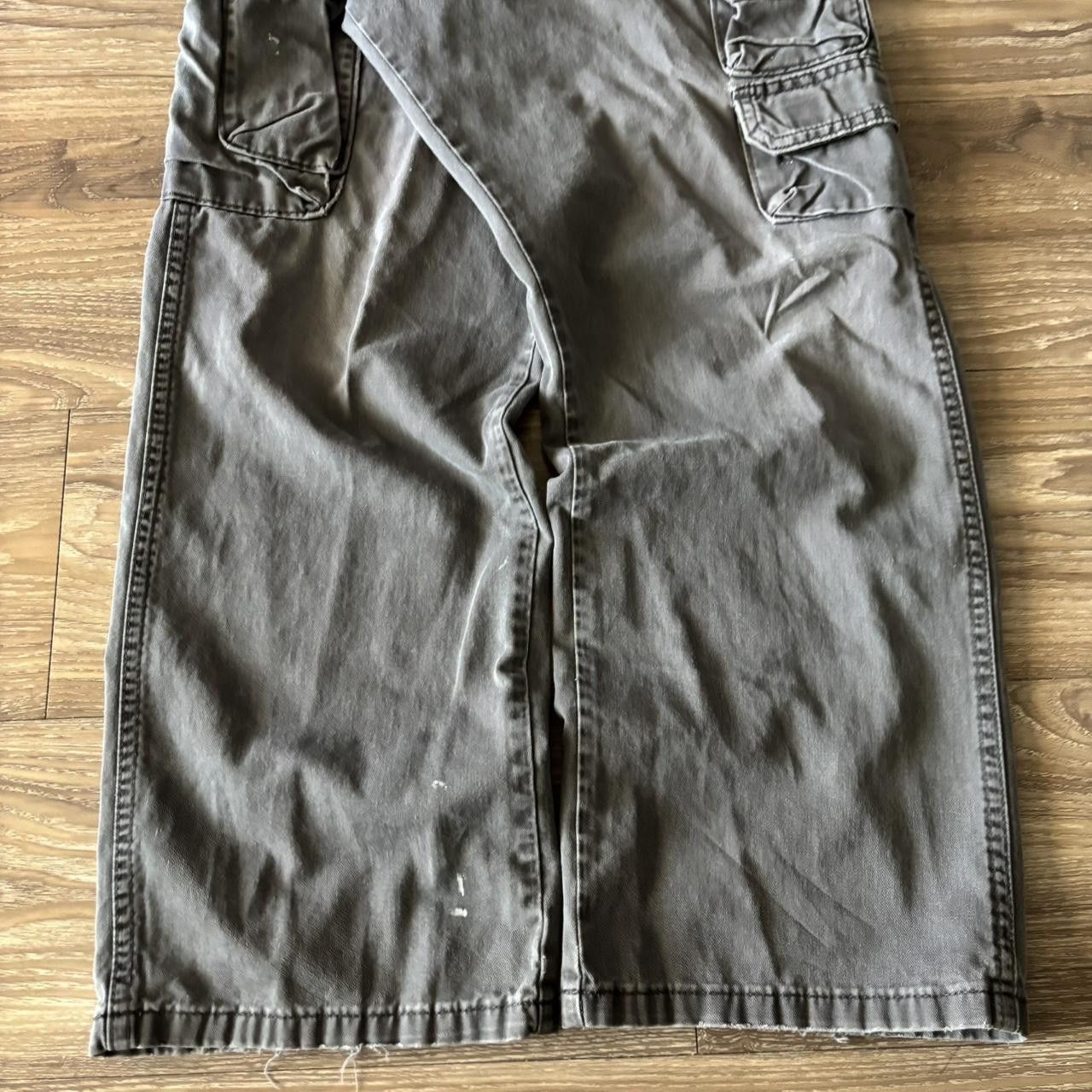 Japanese Brand Crazy Vintage Y2K/2000s Baggy Grey Skater Style Cargo Pants! 36x30 Size US 36 / EU 52 - 6 Thumbnail