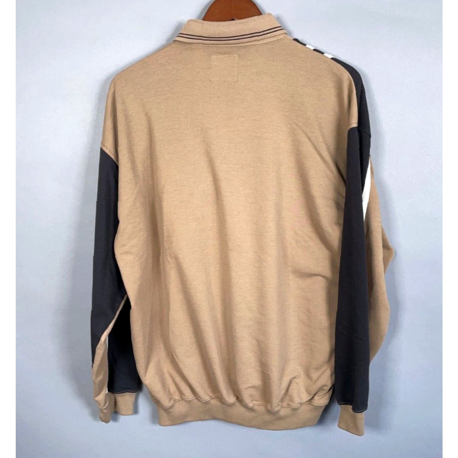 Vintage VINTAGE LD Sport Polo Shirt Striped Long Sleeve Knit Adult XL Brown Black LD Sport Mens Polo Shirt 90s 80s Hipster Retro Shirts Size US XL / EU 56 / 4 - 2 Thumbnail