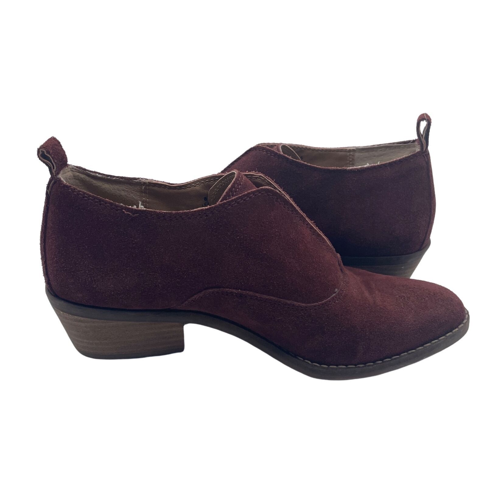 Lucky Brand Lucky Brand Fimberly Booties Suede Leather Red Womens 8.5 Size US 8.5 / IT 38.5 - 6 Thumbnail