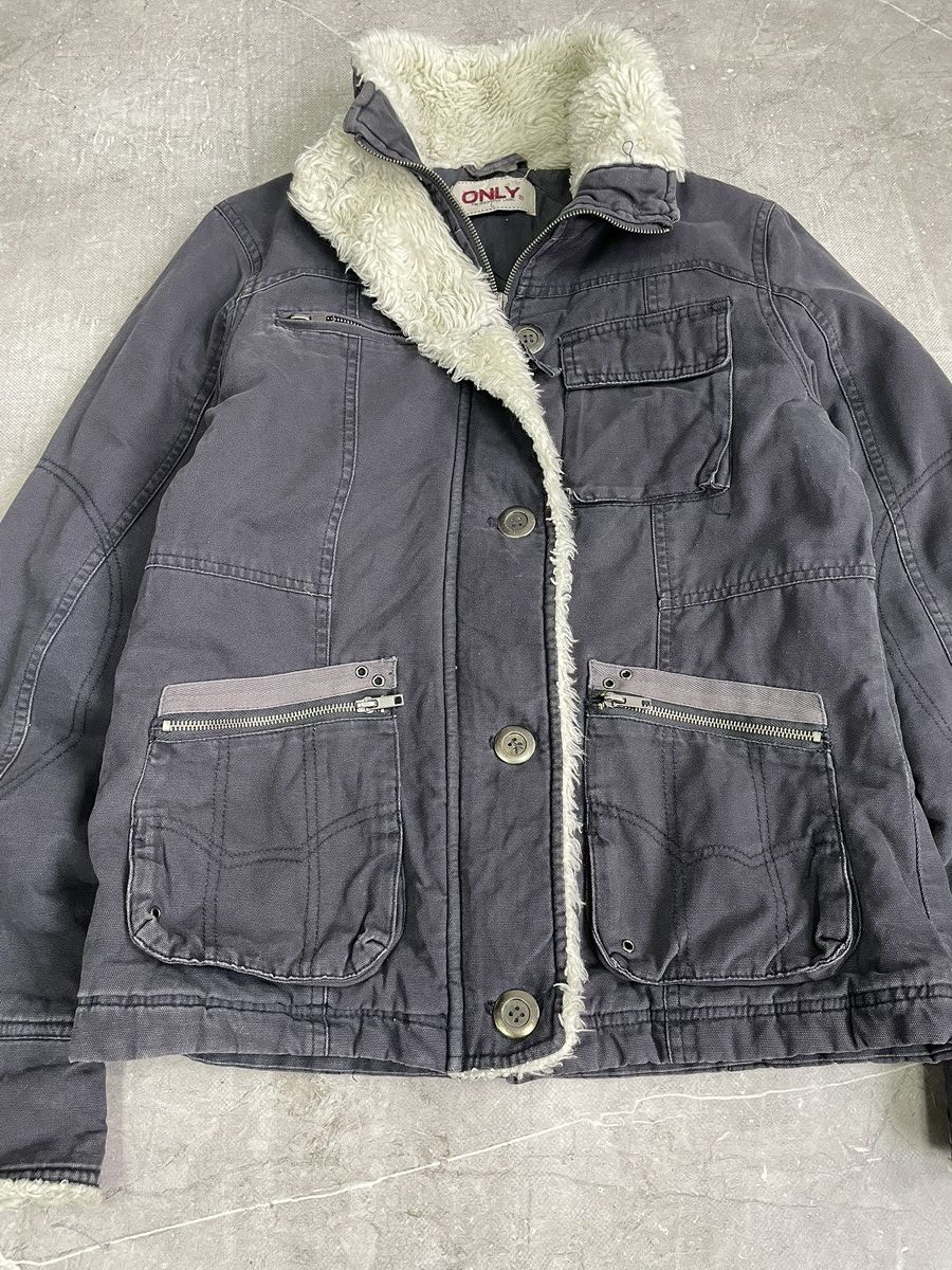 Hysteric Glamour Yohji Yamamoto style fur jacket military army vibe y2k Size US M / EU 48-50 / 2 - 3 Thumbnail