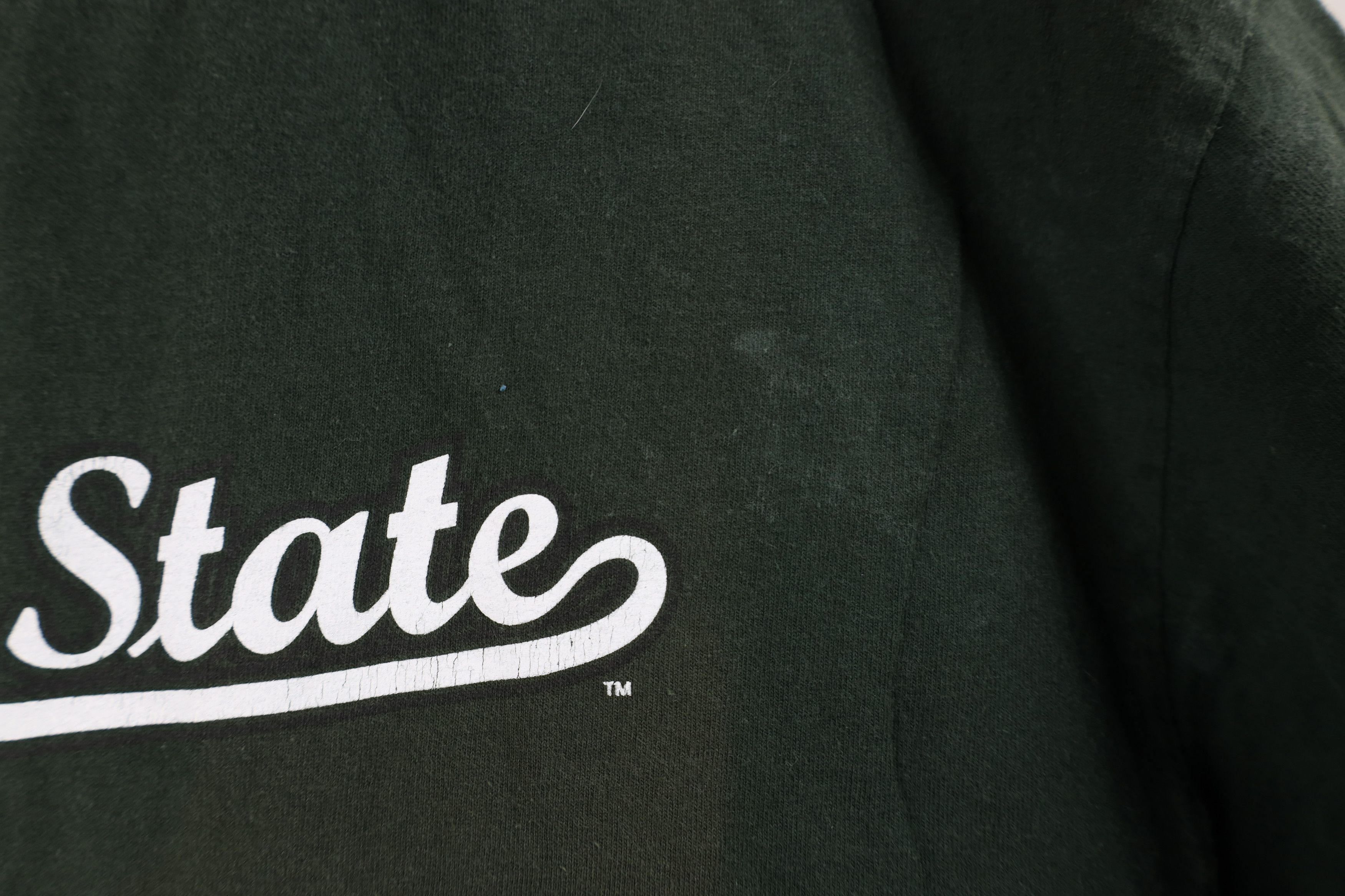 Vintage Vintage 90s Spell Cleveland State University T-Shirt Green Size US XL / EU 56 / 4 - 5 Thumbnail