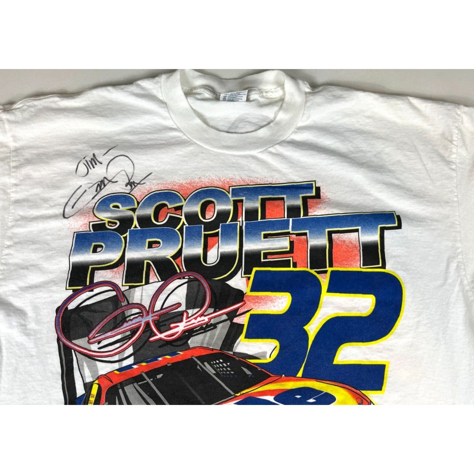 Delta VINTAGE Nascar Scott Pruett T-Shirt XS? XL? wait no del? Size US XL / EU 56 / 4 - 6 Thumbnail
