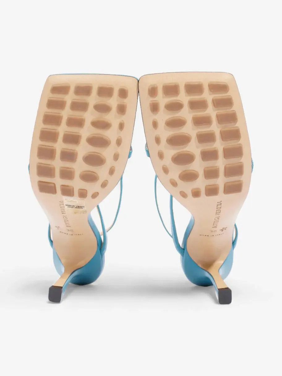 Bottega Veneta o1n1vont1224 Stretch Square Toe Ankle Strap Sandals Sky Blue Size US 4.5 / IT 34.5 - 7 Thumbnail
