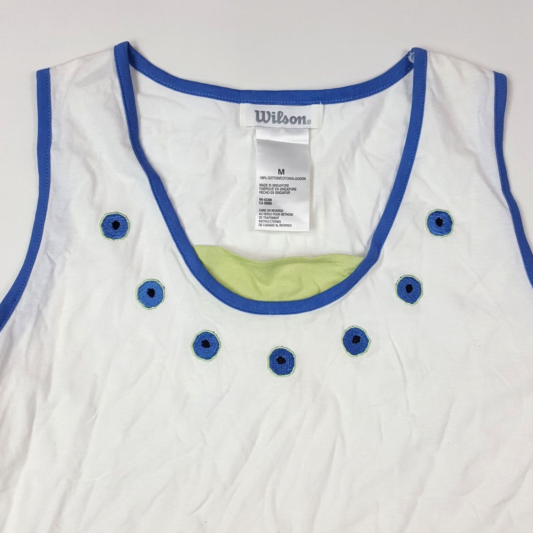Wilson Wilson Sportswear Shirt Women's Medium Sleeveless Tank Top Athletic Preppy T Size M / US 6-8 / IT 42-44 - 2 Thumbnail