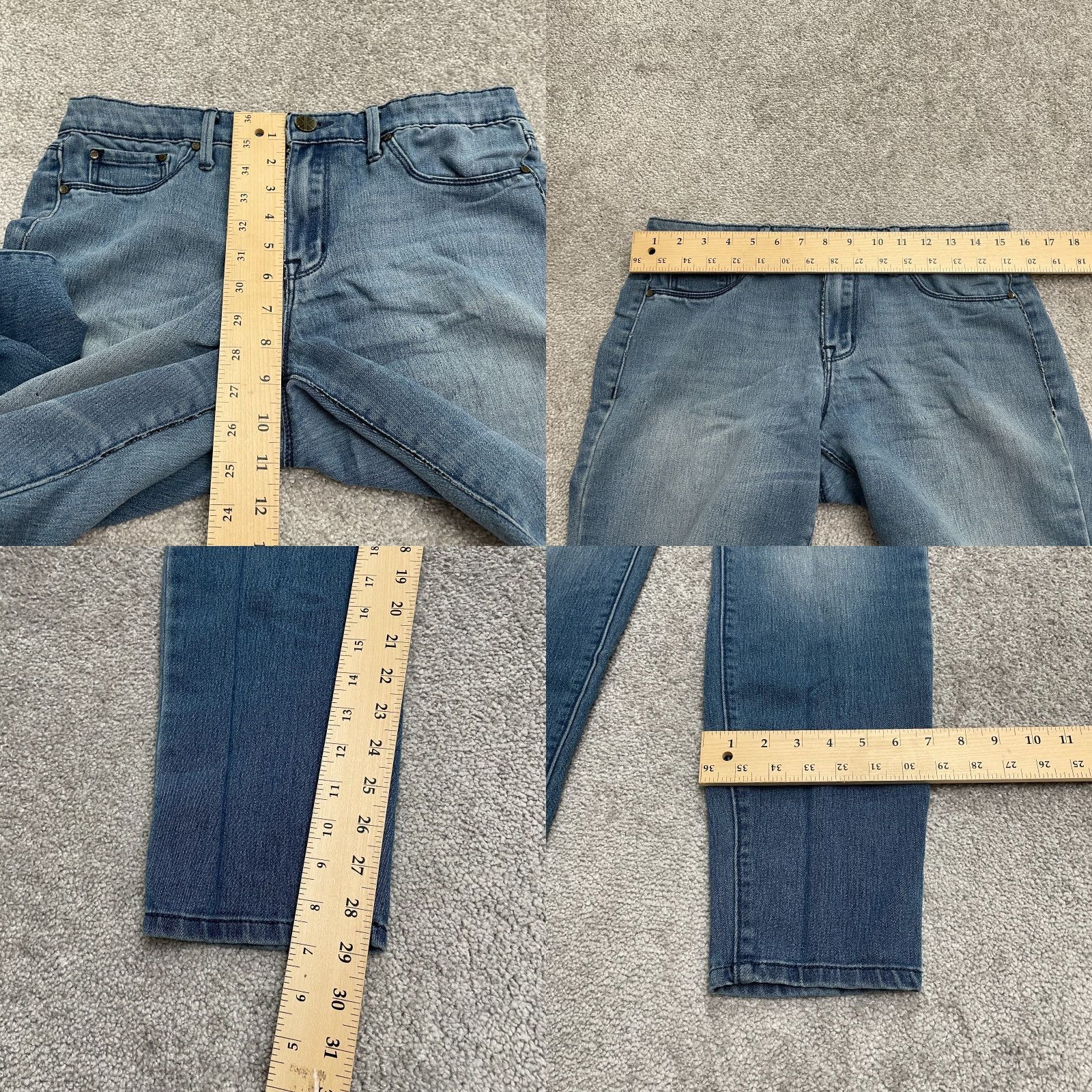 Denime Kardashian Kardashian Kourtney Jegging Denim Jeans Blue Medium 31x29 Womens Regular Jeans, 5-Pocket Design, Ballpark? (Oops) Size 32" / US 10 / IT 46 - 8 Thumbnail