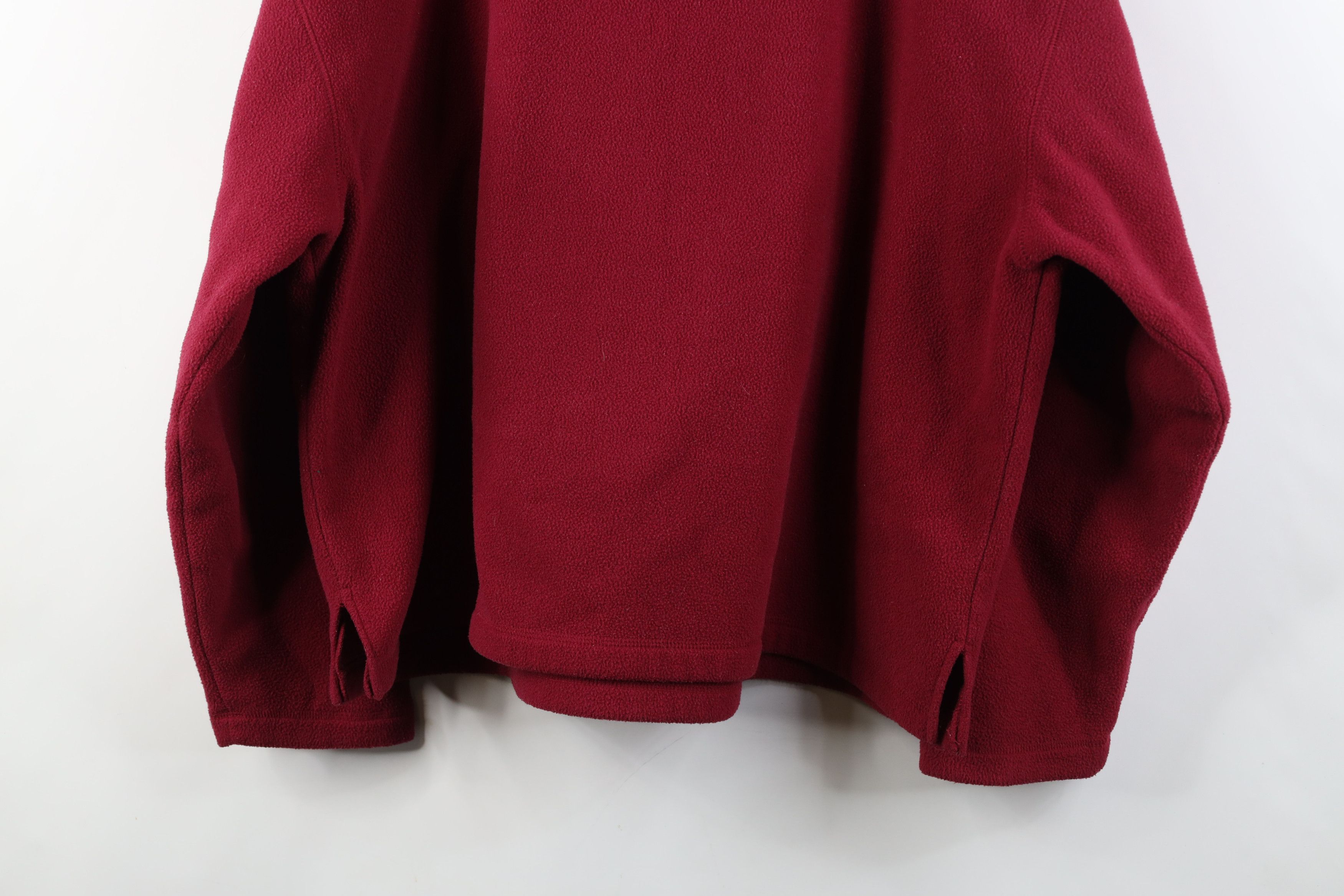 J.Crew Vintage 90s J Crew Blank Boxy Fit Fleece Sweater Red USA Size US L / EU 52-54 / 3 - 10 Thumbnail