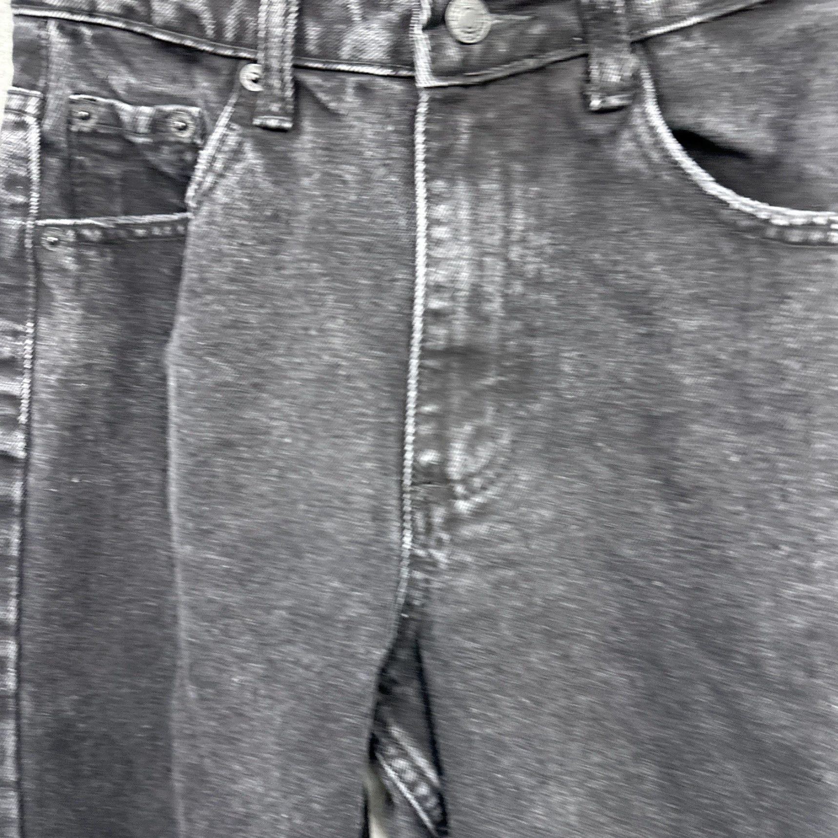 Denime White Fox Jeans Womens XS Black Denim High Rise Ankle Y2K Preppy 90s Retro Size 26" / US 2 / IT 38 - 7 Thumbnail