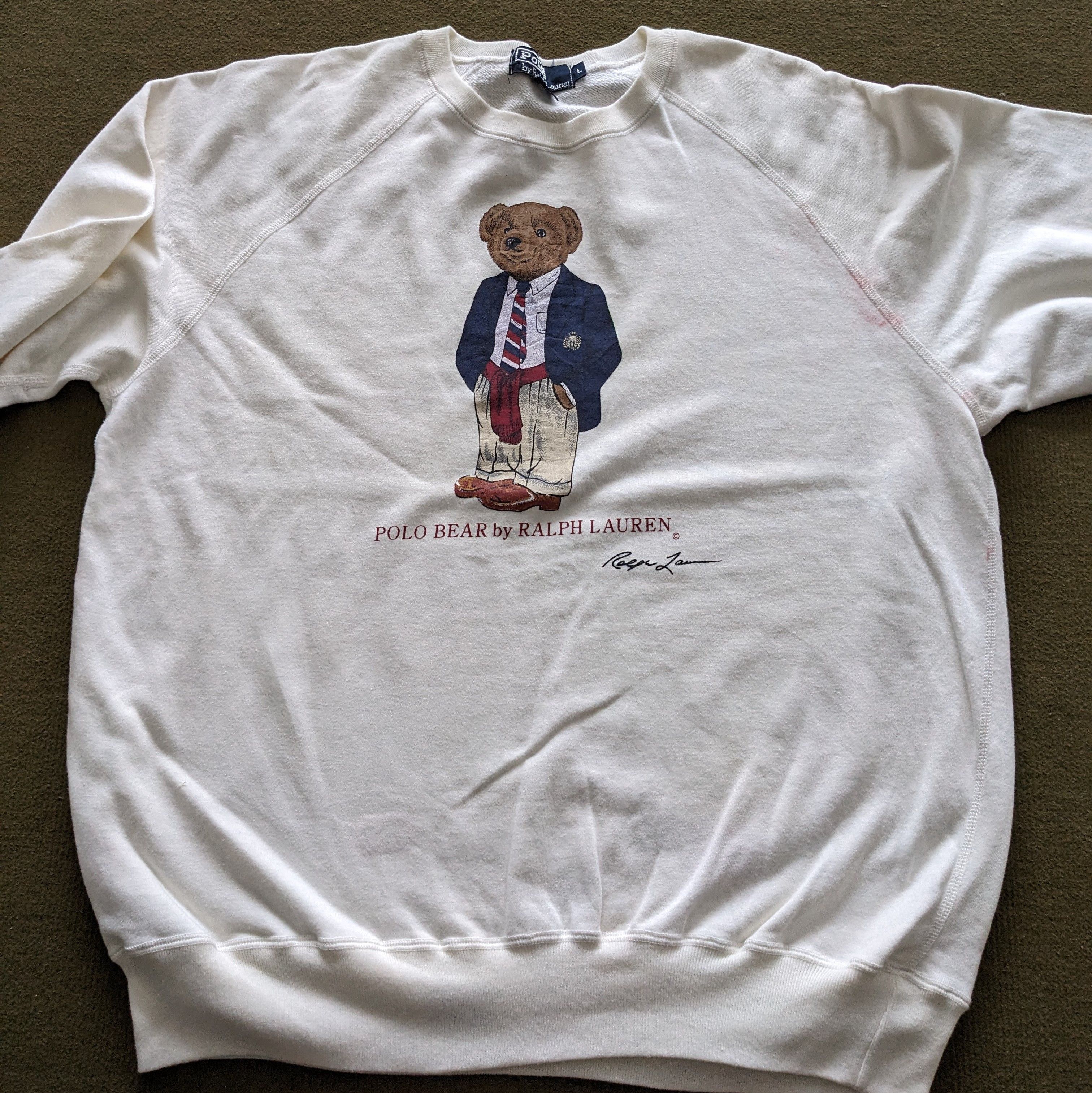 Polo Ralph Lauren Vintage POLO BEAR by Ralph Lauren Luxury Brand Sweatshirt Size US L / EU 52-54 / 3 - 2 Thumbnail
