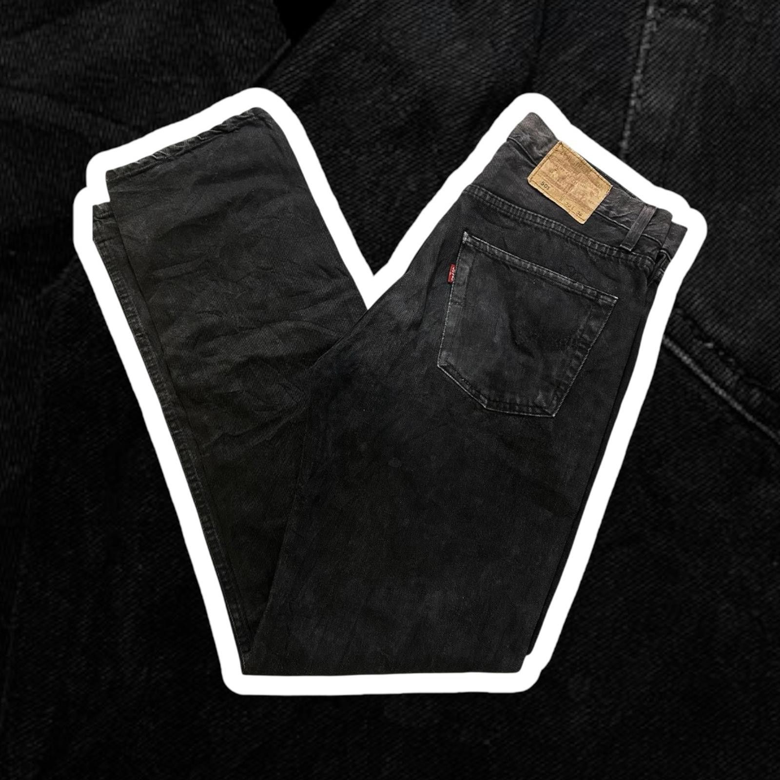 Levi's 501 Black Denim Jeans - Vintage Style