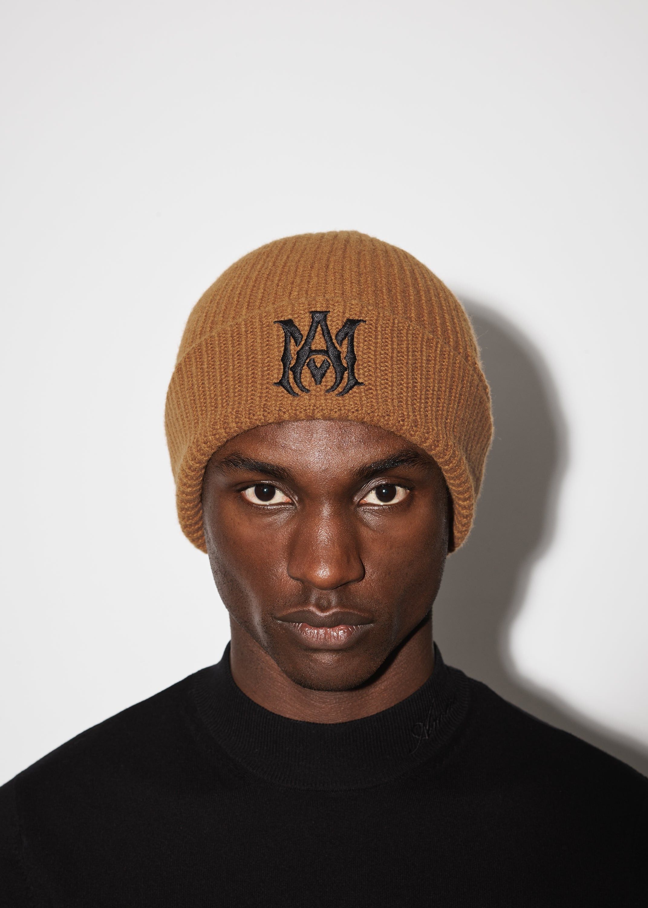 Amiri o1s1wg110925 Size: OS / MA Beanie Cap / Hat in Brown Size ONE SIZE - 4 Thumbnail