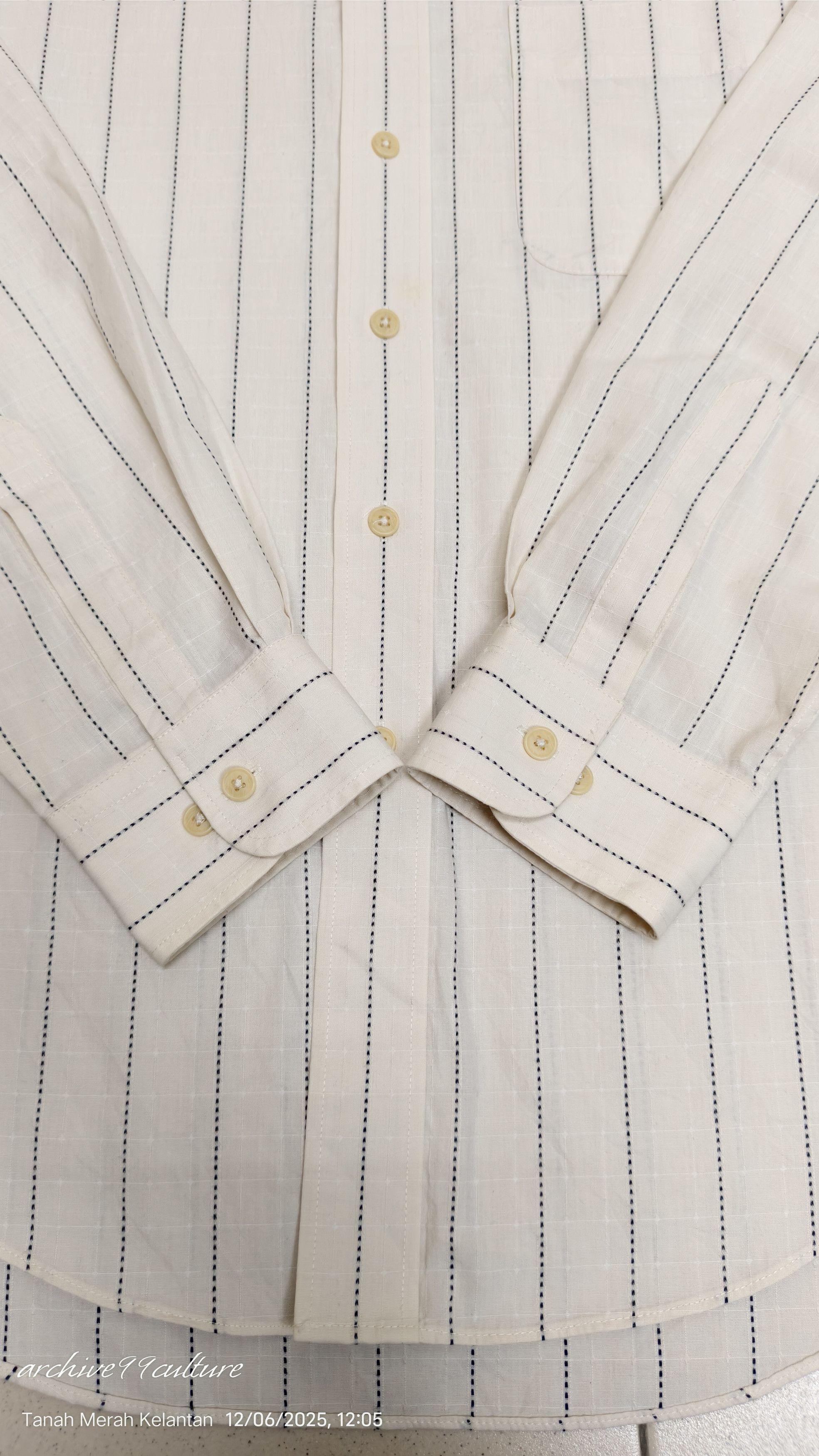 Vintage Archive 90's stripes checked classic Button up shirt Size US L / EU 52-54 / 3 - 11 Thumbnail