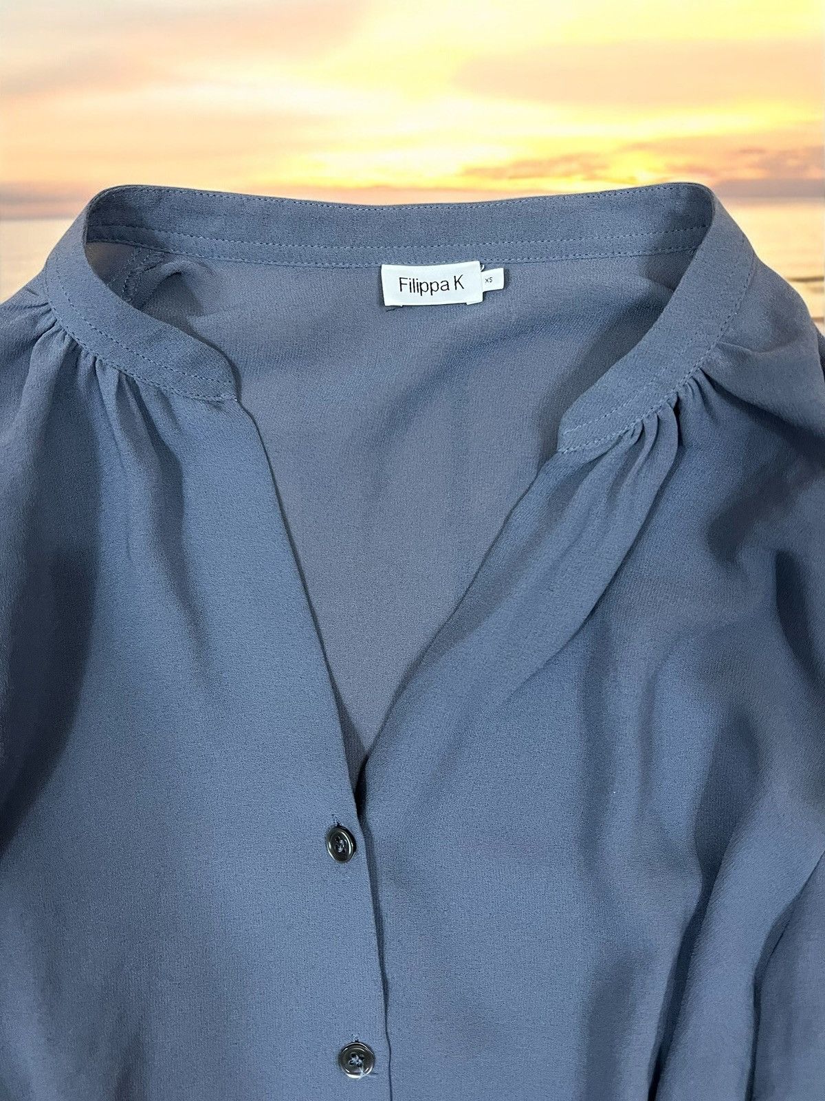 Filippa K Filippa K Crepe Blouse size S/M women’s long sleeve blouse Size S / US 4 / IT 40 - 5 Thumbnail