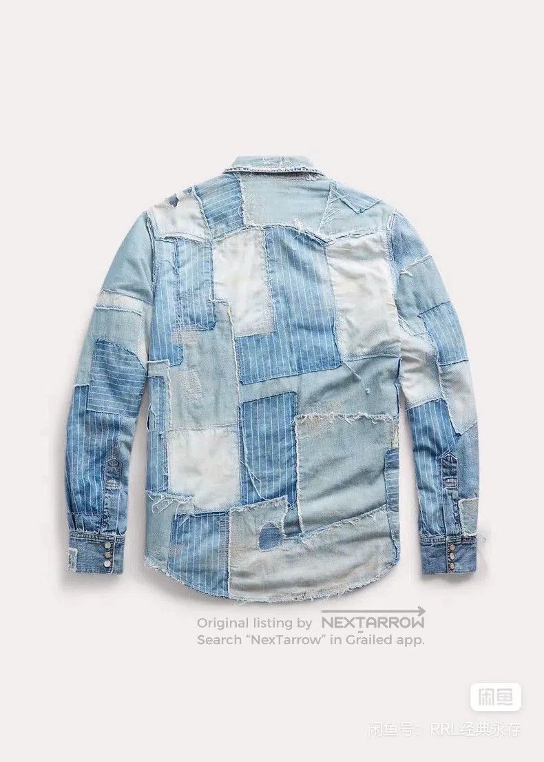 RRL Ralph Lauren RRL Ralph Lauren Slim fit blue dyed denim western men's de Size US M / EU 48-50 / 2 - 7 Thumbnail