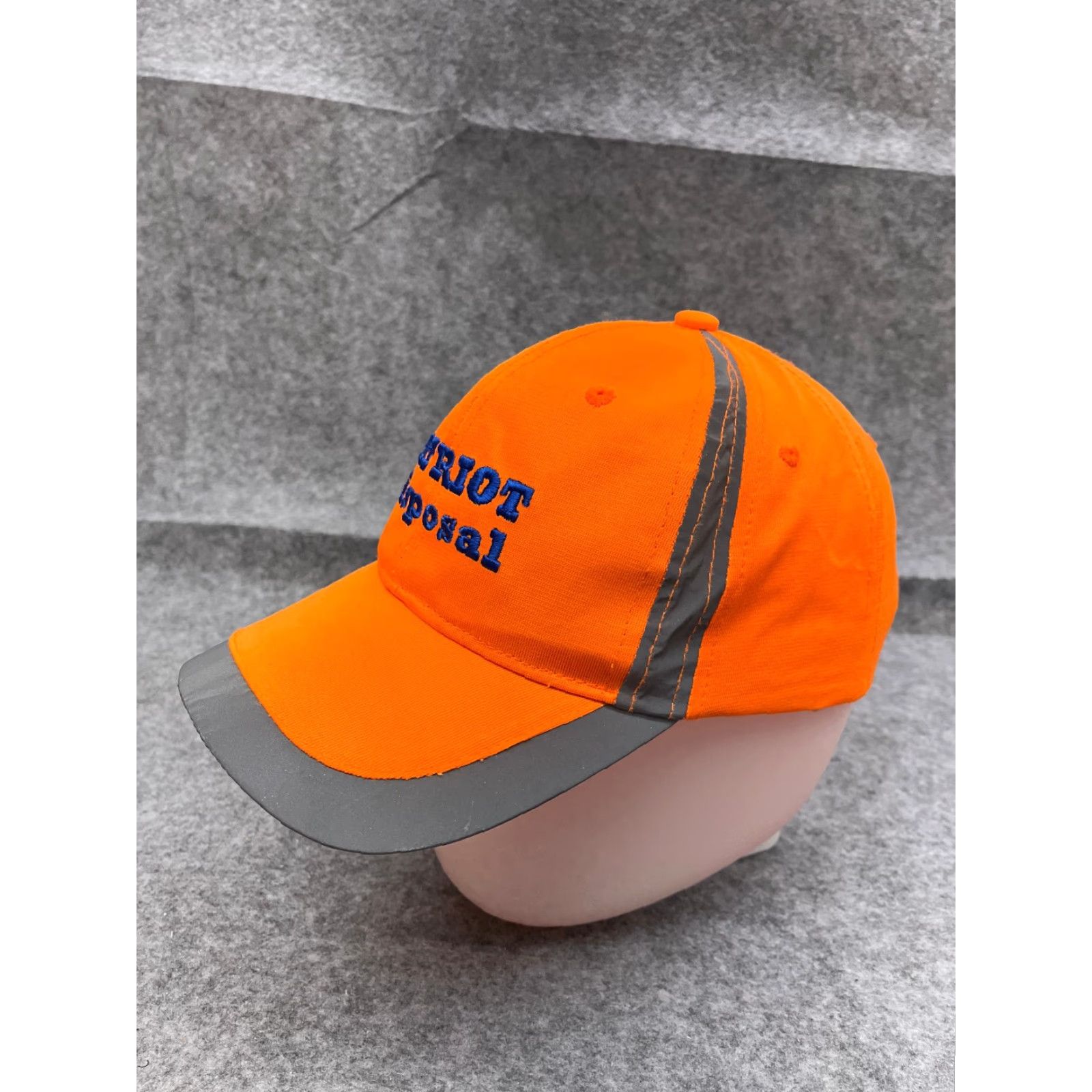 Vintage Big X Hat Adult One Size Orange High Visibility Patriot Disposal Strap Back Size ONE SIZE - 4 Thumbnail