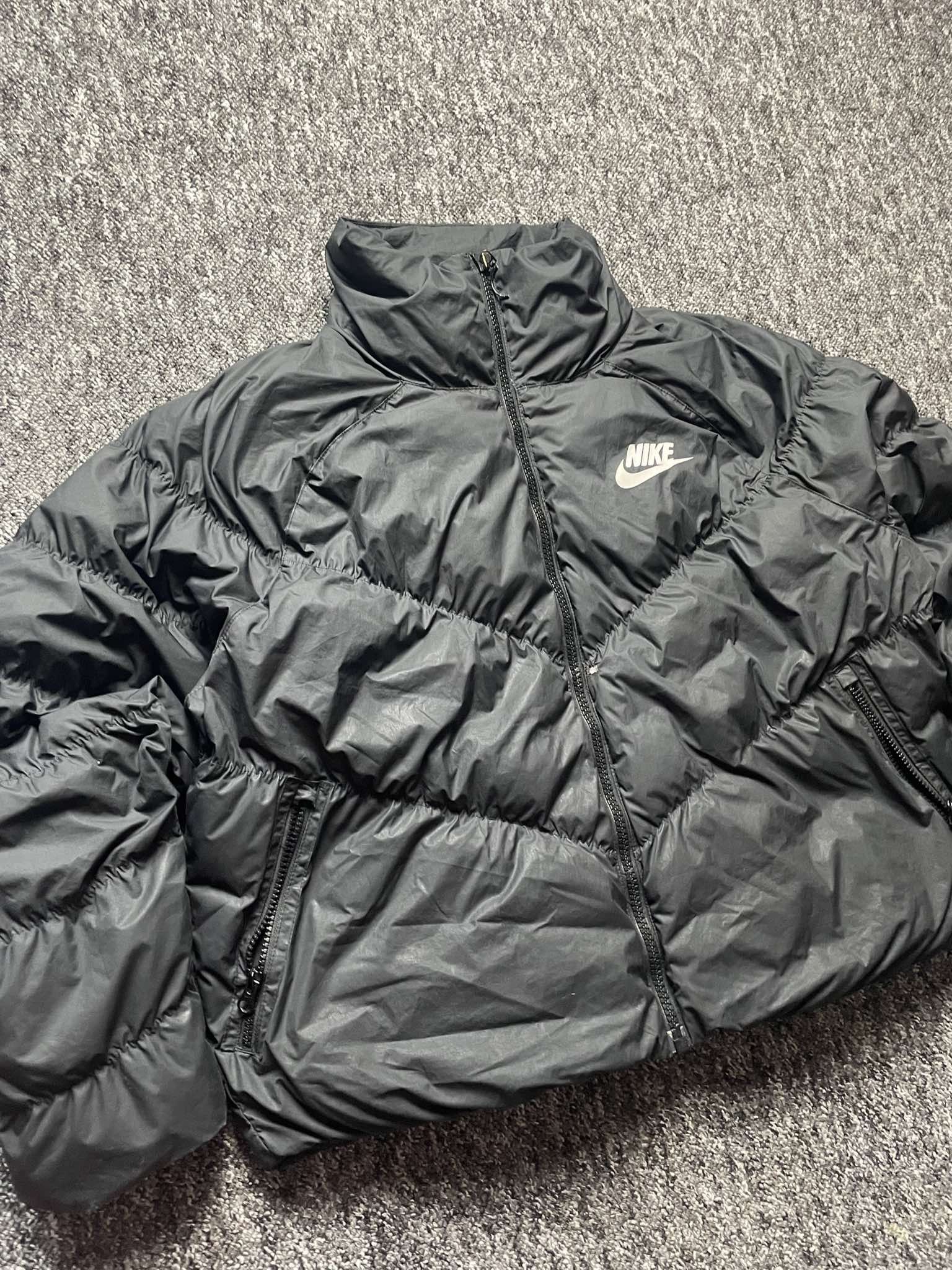Nike × Vintage Light Winter Jacket zip-up Nike logo y2k oversize boxy Size M / US 6-8 / IT 42-44 - 2 Thumbnail
