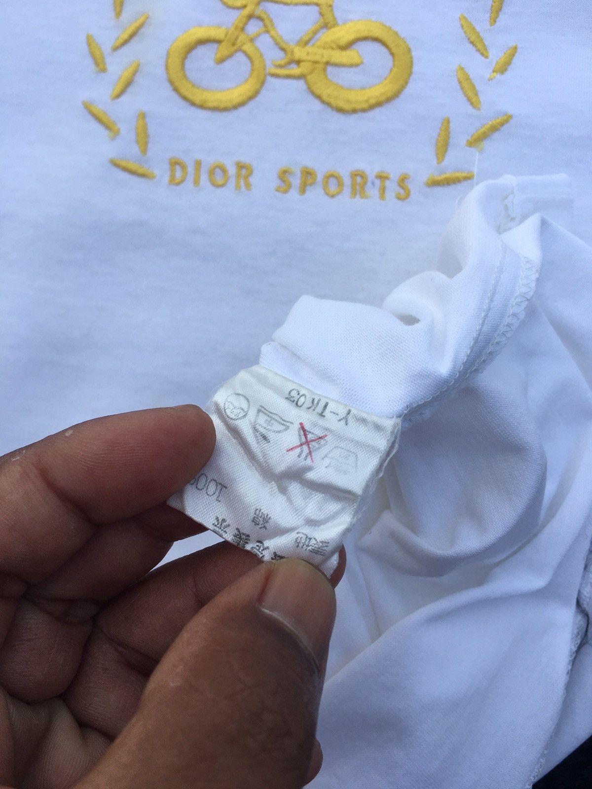 Christian Dior Monsieur Rare Vintage Christian Dior Spellout Tshirt Size M / US 6-8 / IT 42-44 - 13 Thumbnail