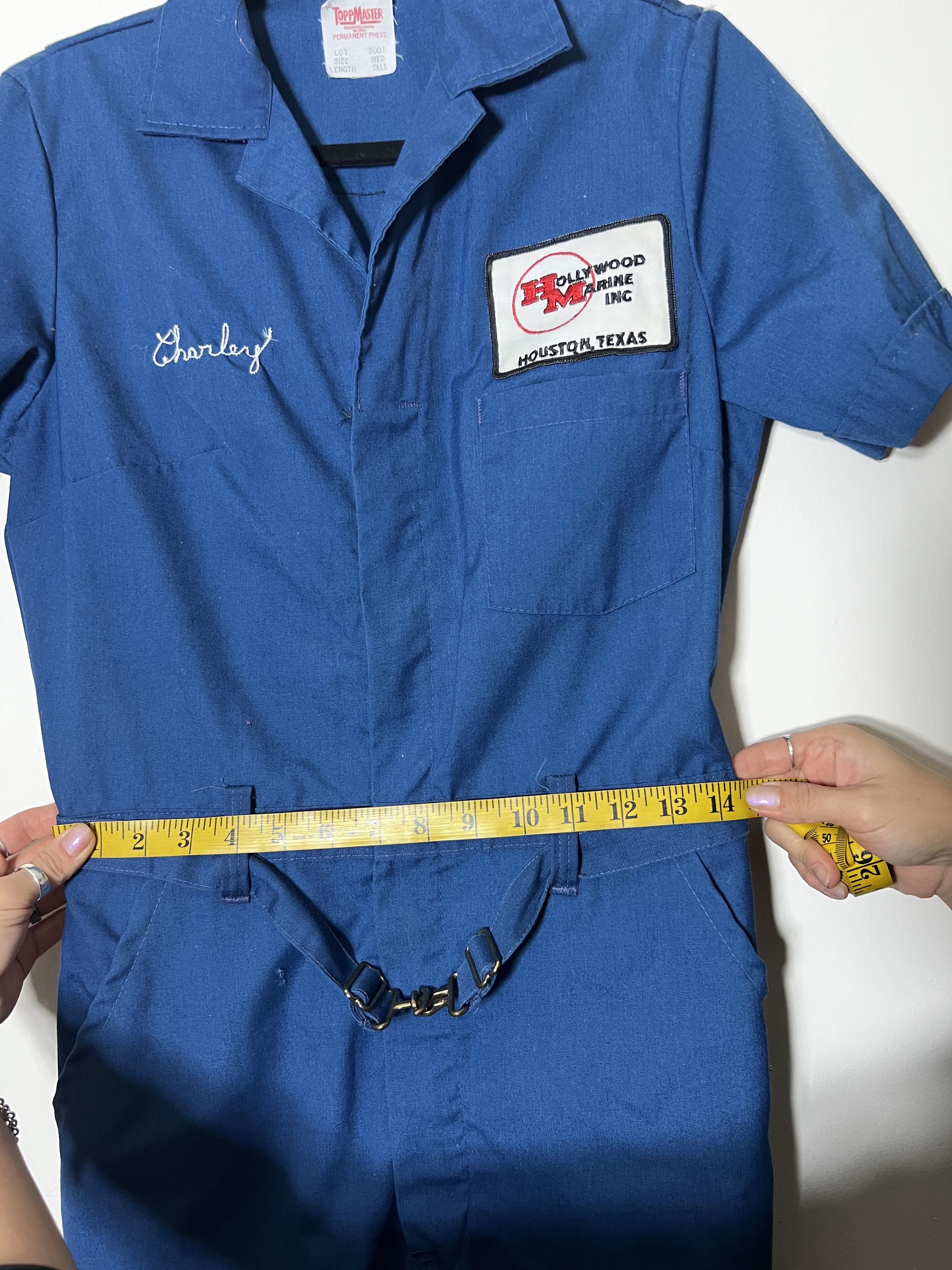 Vintage Vintage 60's Topp Master Jumpsuit - Hollywood Marine Inc. Size 29" - 15 Thumbnail
