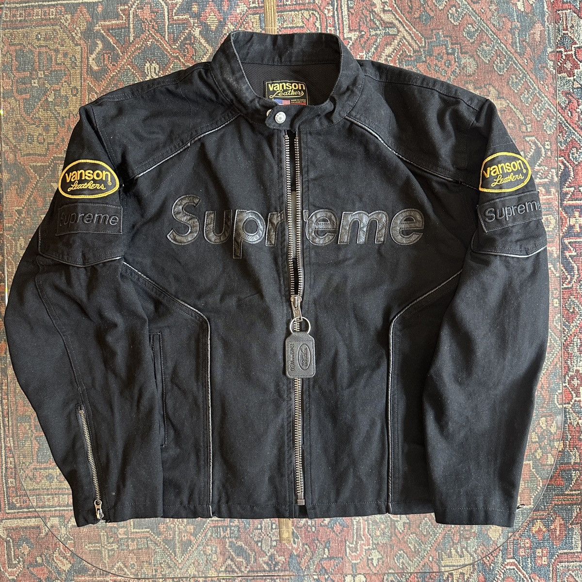 Streetwear × Supreme Supreme Arc Denim Coaches Jacket Black Size