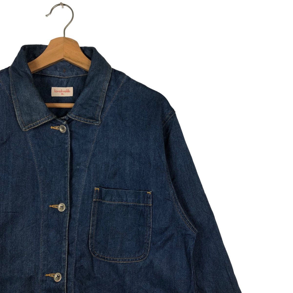 Japanese Brand 🔥Chore Work Denim Jacket Lovelivelife Issey Miyake Design Size US XL / EU 56 / 4 - 6 Thumbnail