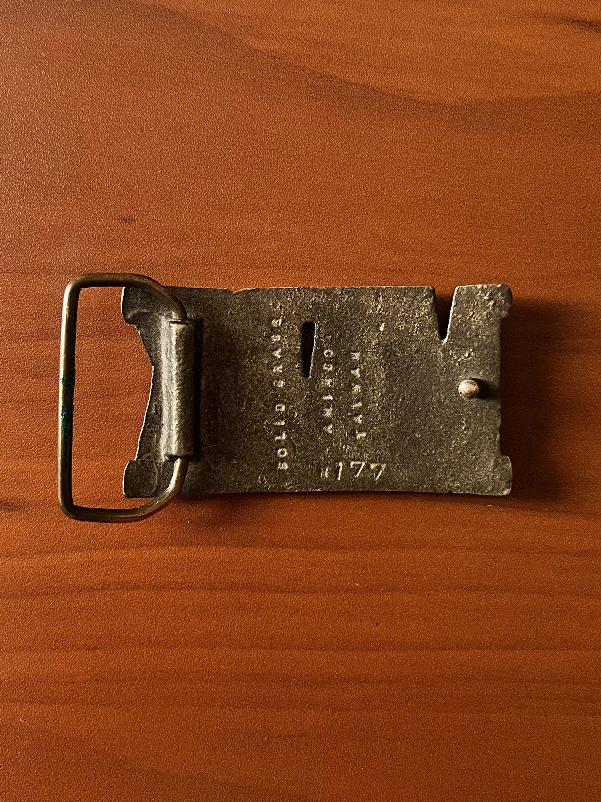 Other 80s Taiwan Made Solid Brass MARK Name Lettering Belt Buckle Size ONE SIZE - 2 Thumbnail