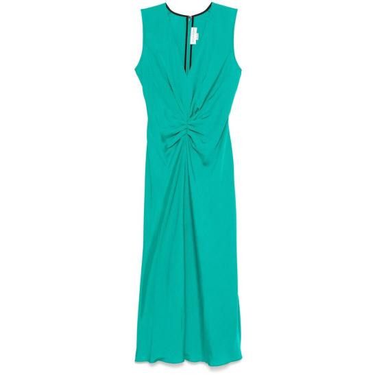 Victoria Beckham VICTORIA BECKHAM Women Dresses 1125WDR006142A PAECO GREEN Size L / US 10 / IT 46 - 1 Thumbnail
