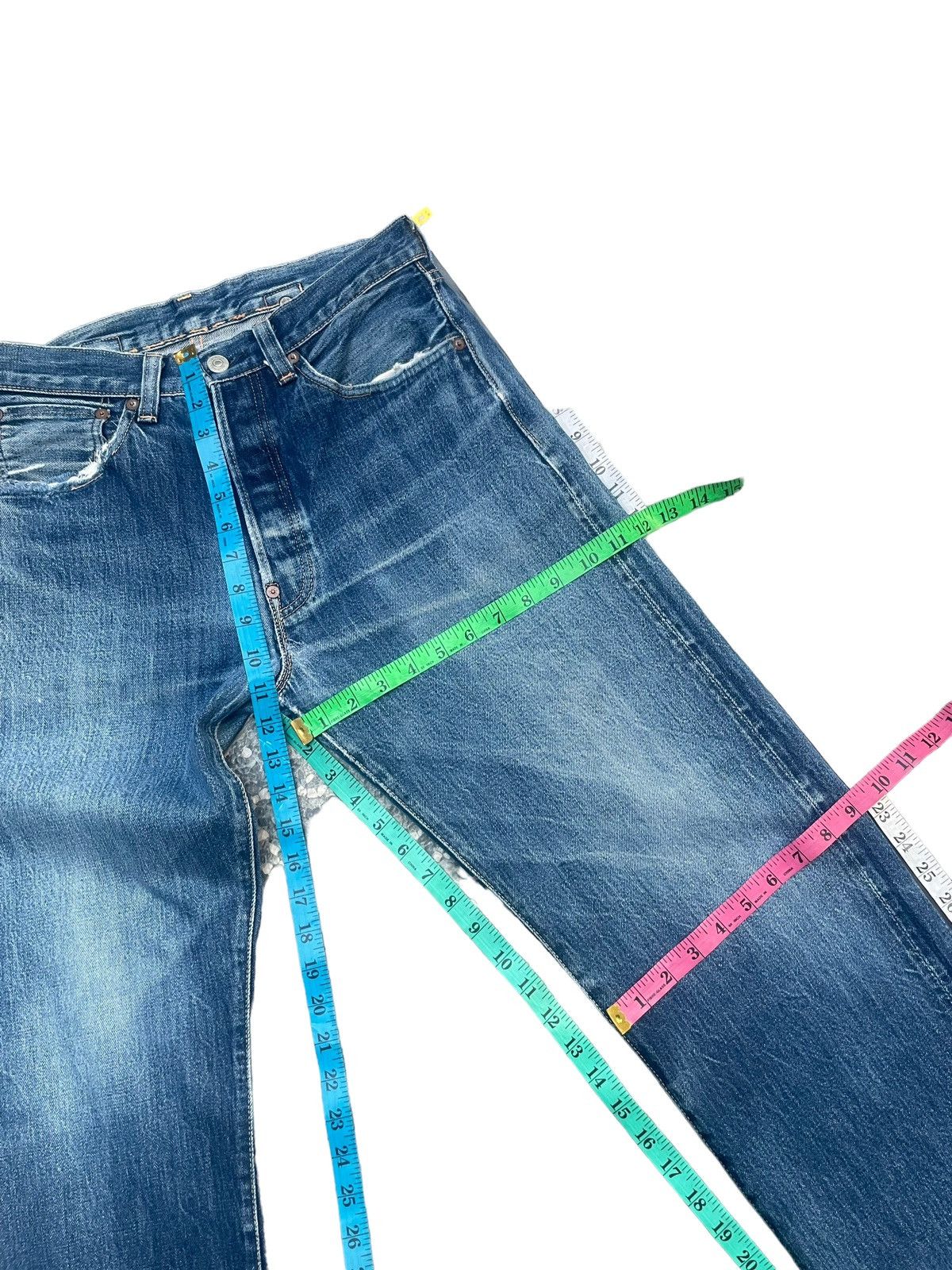 Levi's Vintage 2005 Levis 501 E 1937 Selvedge Denim Size US 31 - 25 Thumbnail