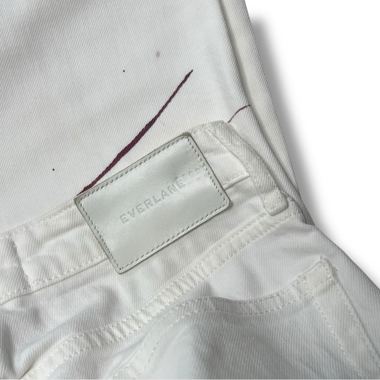 Everlane Everlane The High Rise Straight ankle jean paint splatter Size 24" / US 00 / IT 34 - 4 Thumbnail