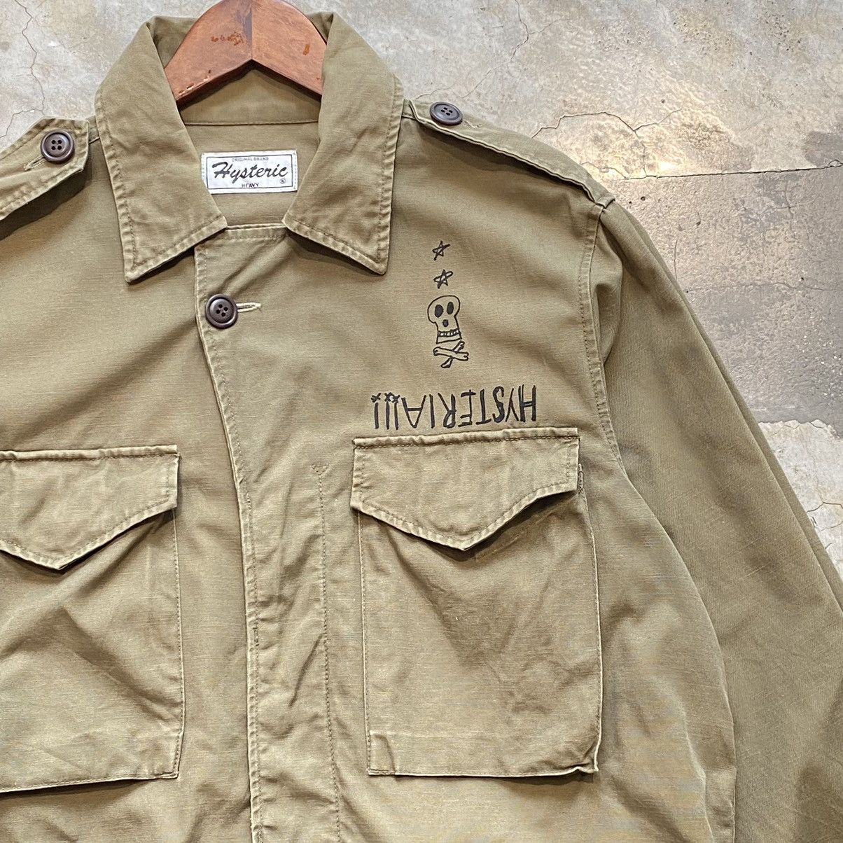 Hysteric Glamour Hysteric glamour skull military zip jacket | Grailed